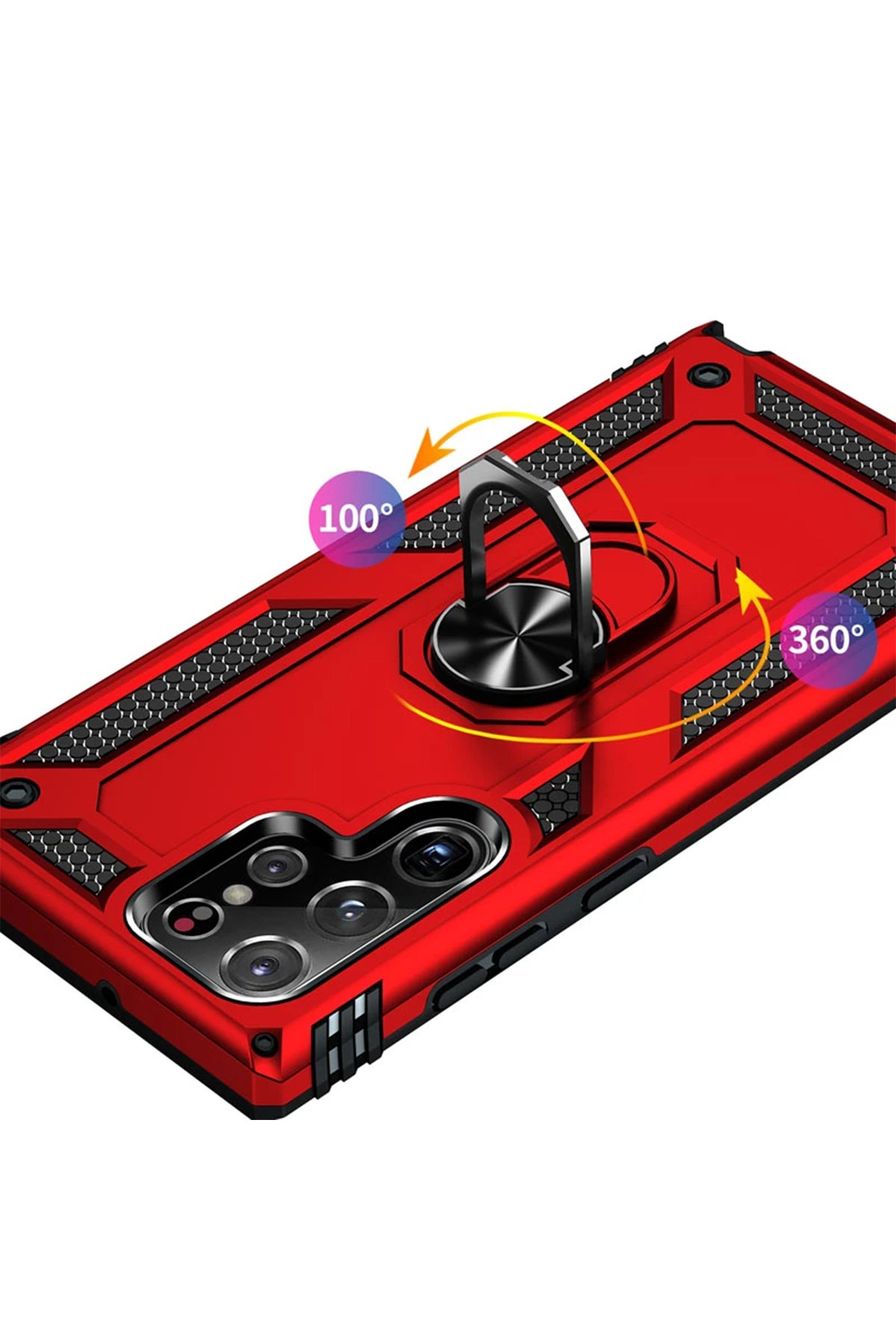 Newface Xiaomi Redmi Note 12 Pro 5G Kılıf Joy Lens Standlı Kapak - Koyu Yeşil