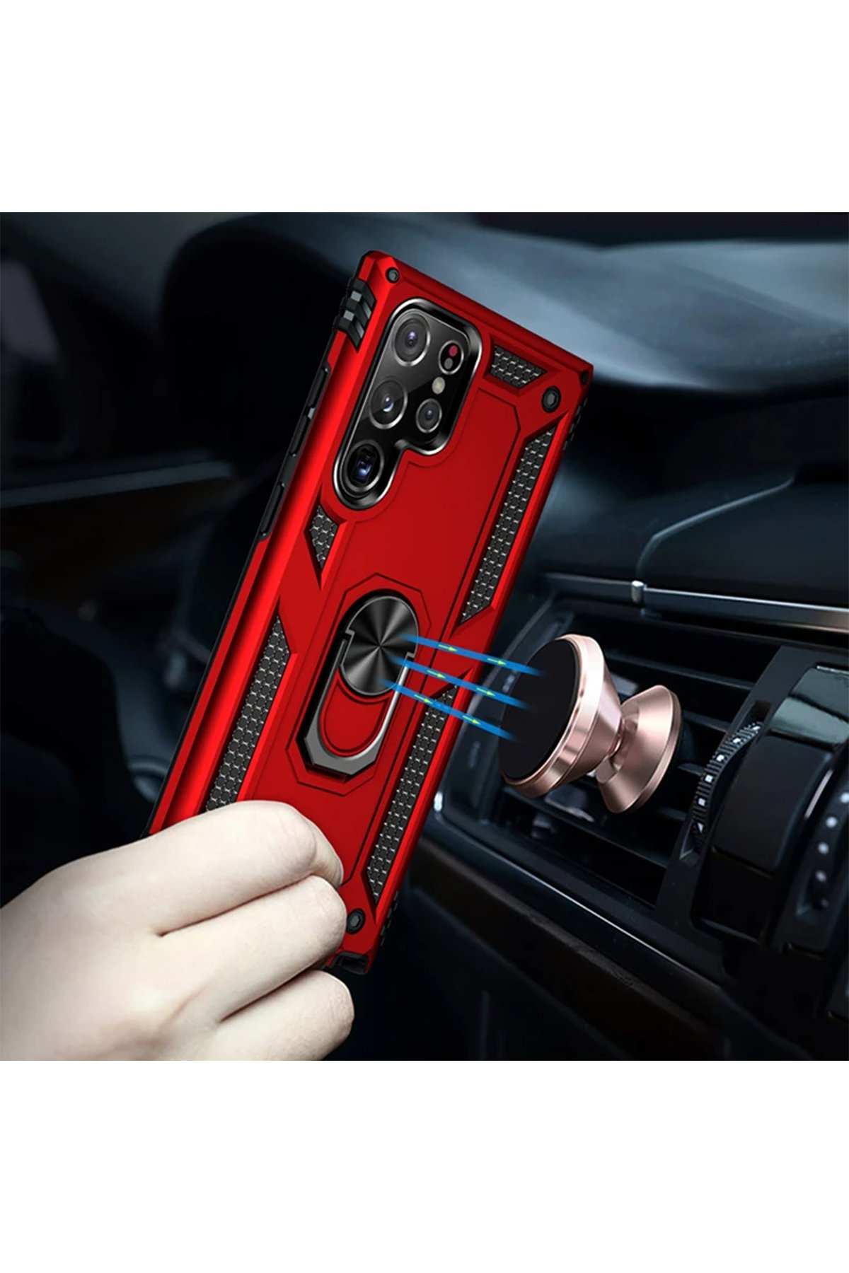 Newface Xiaomi Redmi Note 12 Pro 5G Kılıf Joy Lens Standlı Kapak - Koyu Yeşil