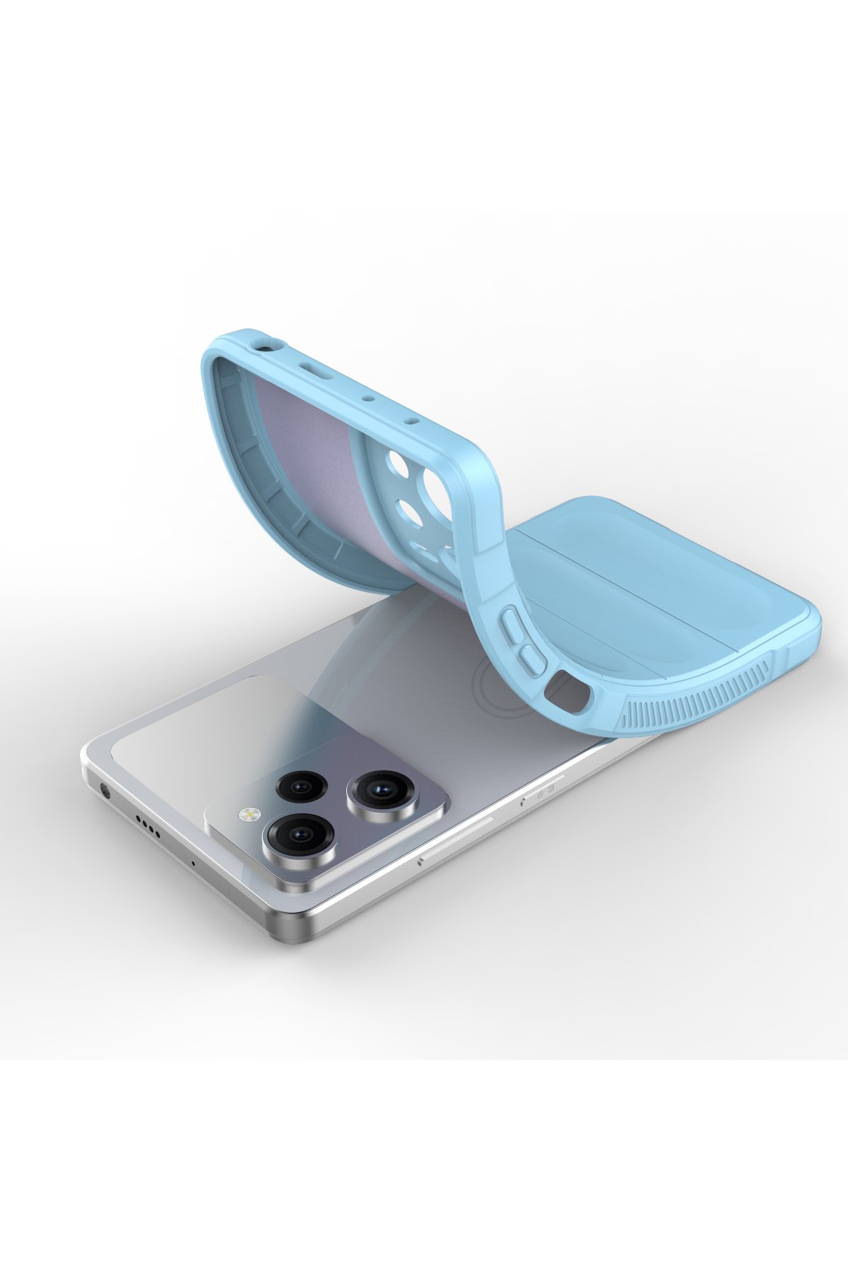 Newface Xiaomi Redmi Note 12 Pro 5G Kılıf Nano içi Kadife Silikon - Turuncu