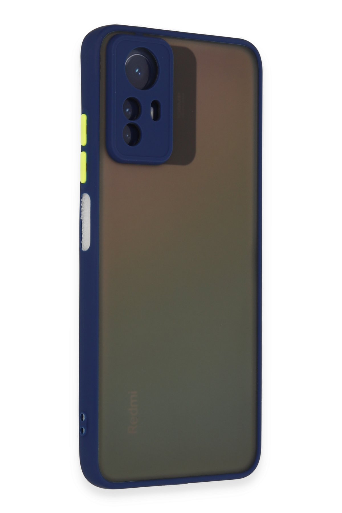 Newface Xiaomi Redmi Note 12S Kılıf Montreal Yüzüklü Silikon Kapak - Sarı