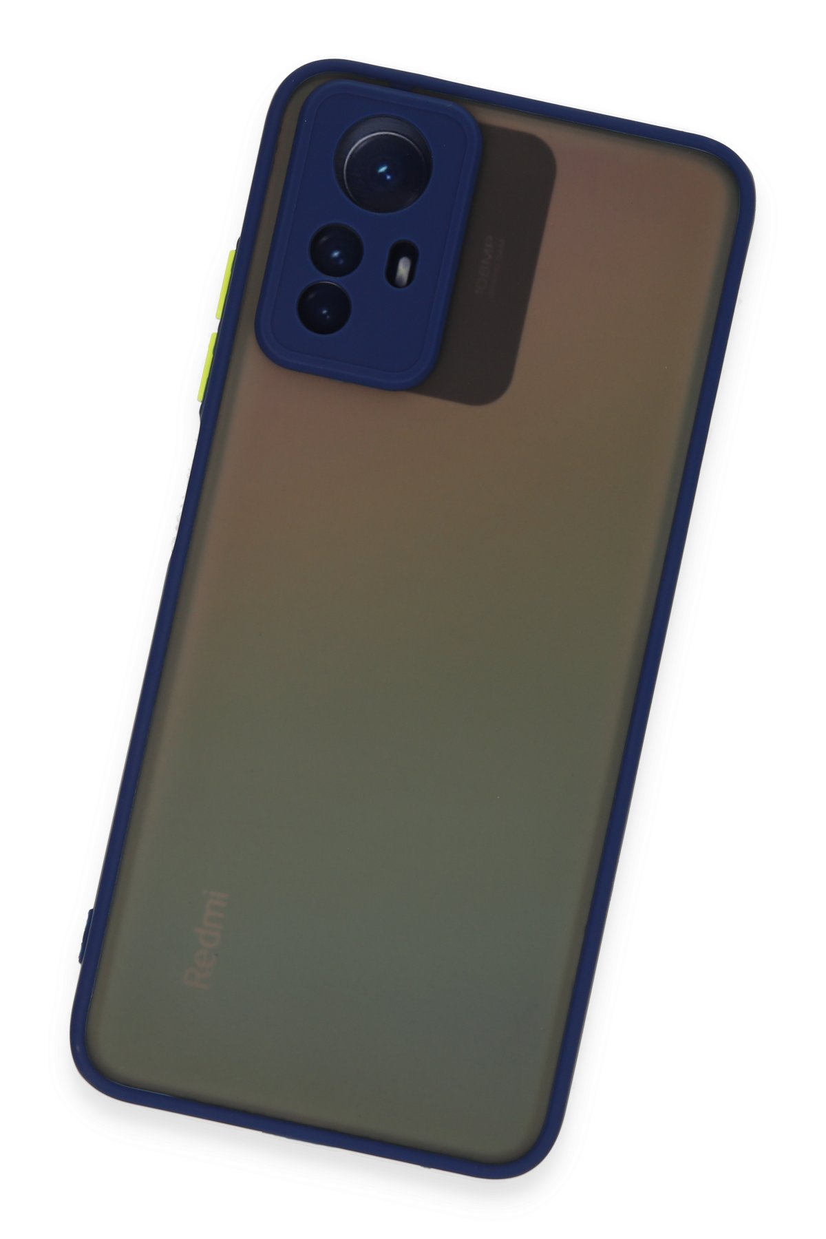 Newface Xiaomi Redmi Note 12S Kılıf Montreal Yüzüklü Silikon Kapak - Sarı