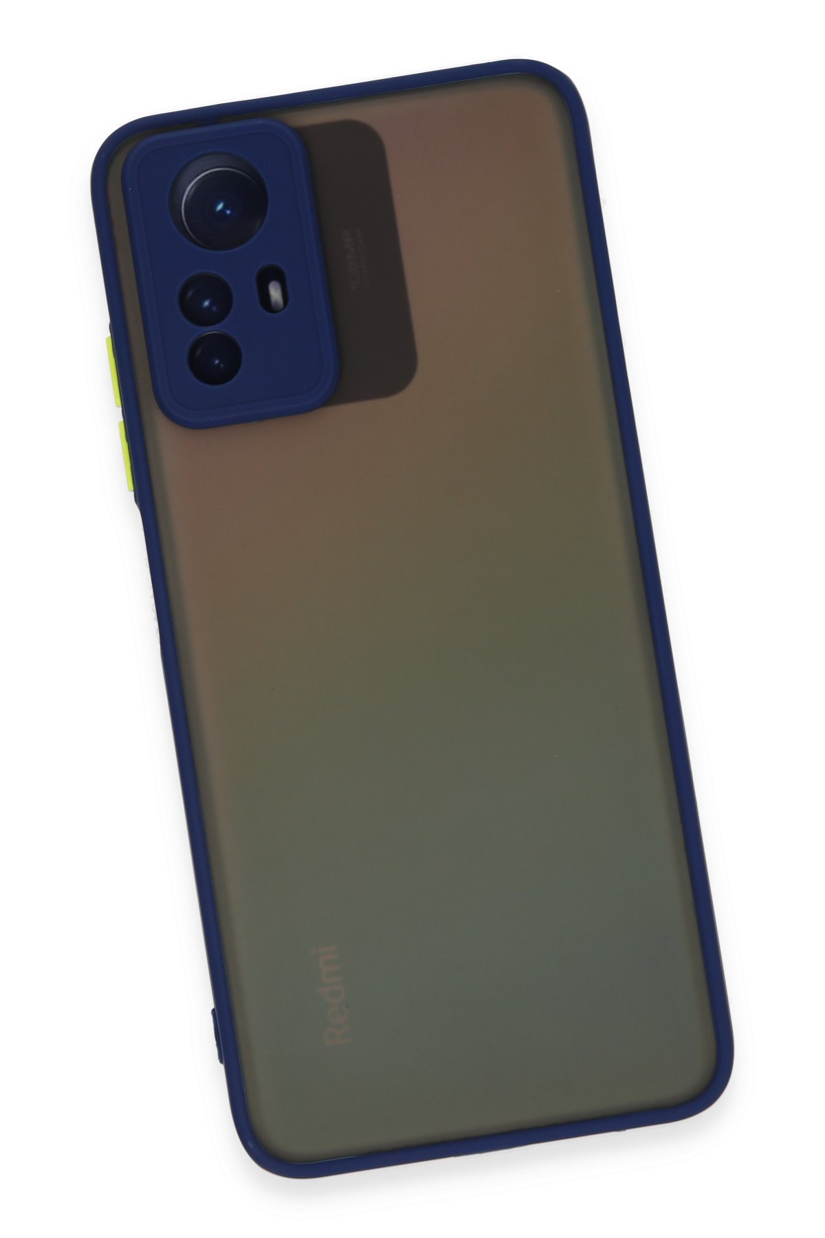 Newface Xiaomi Redmi Note 12S Kılıf Montreal Yüzüklü Silikon Kapak - Sarı