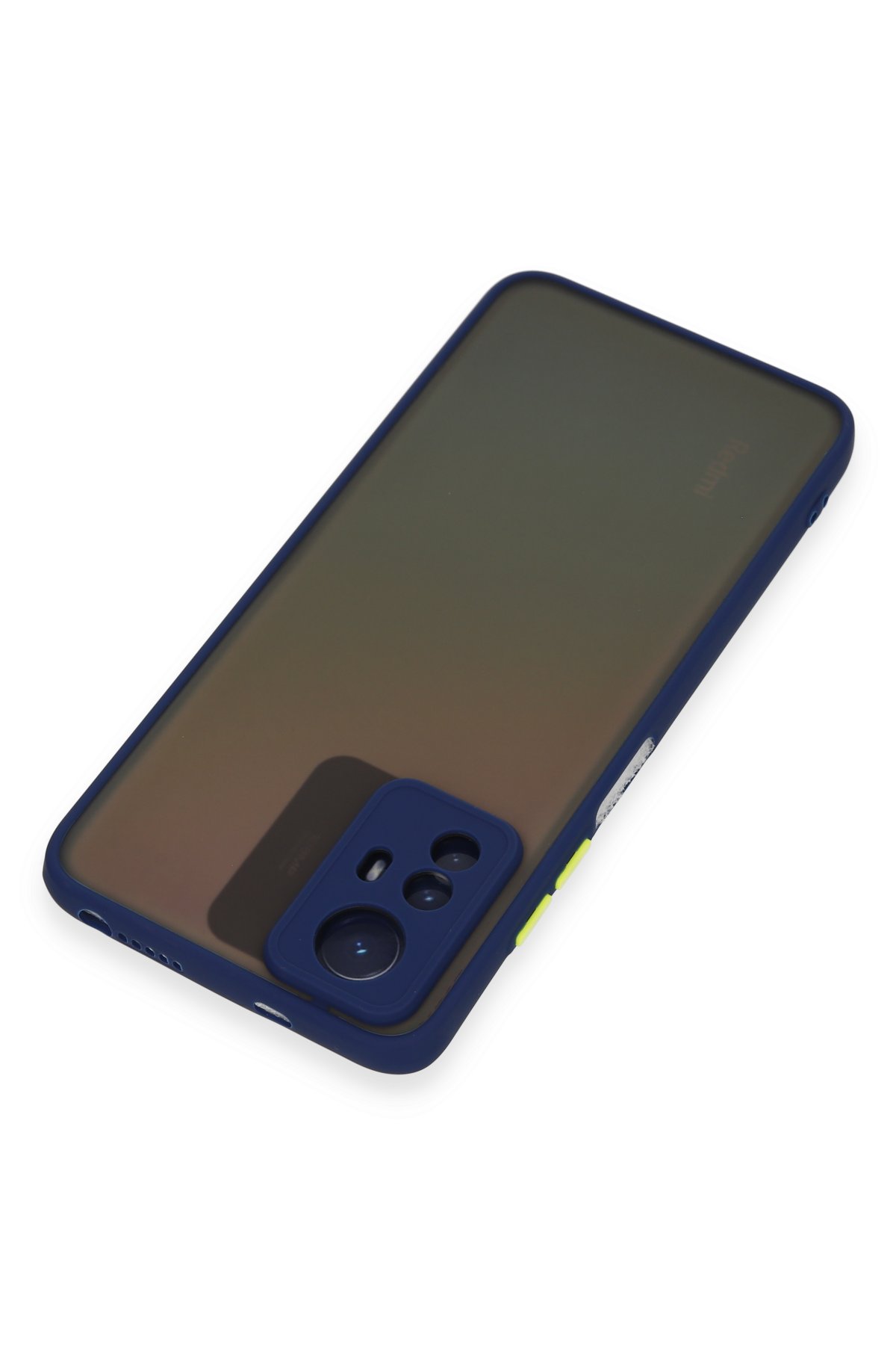 Newface Xiaomi Redmi Note 12S Kılıf Montreal Yüzüklü Silikon Kapak - Sarı