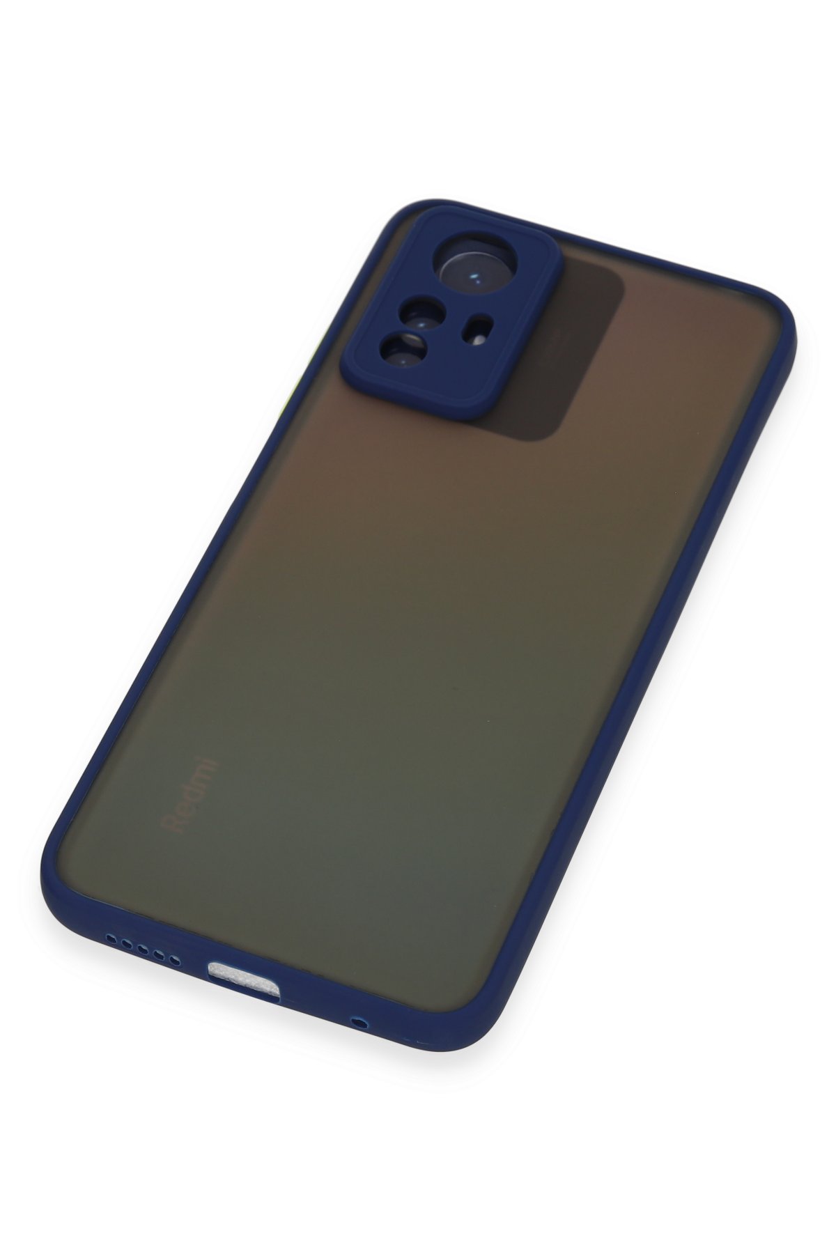 Newface Xiaomi Redmi Note 12S Kılıf Montreal Yüzüklü Silikon Kapak - Sarı