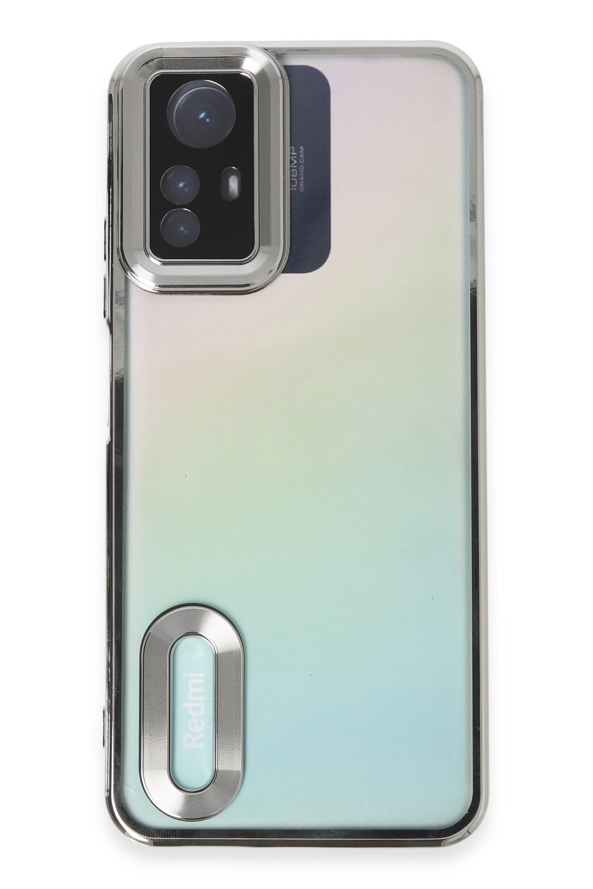 Newface Xiaomi Redmi Note 12S Kılıf Sofya Yüzüklü Silikon Kapak - Siyah