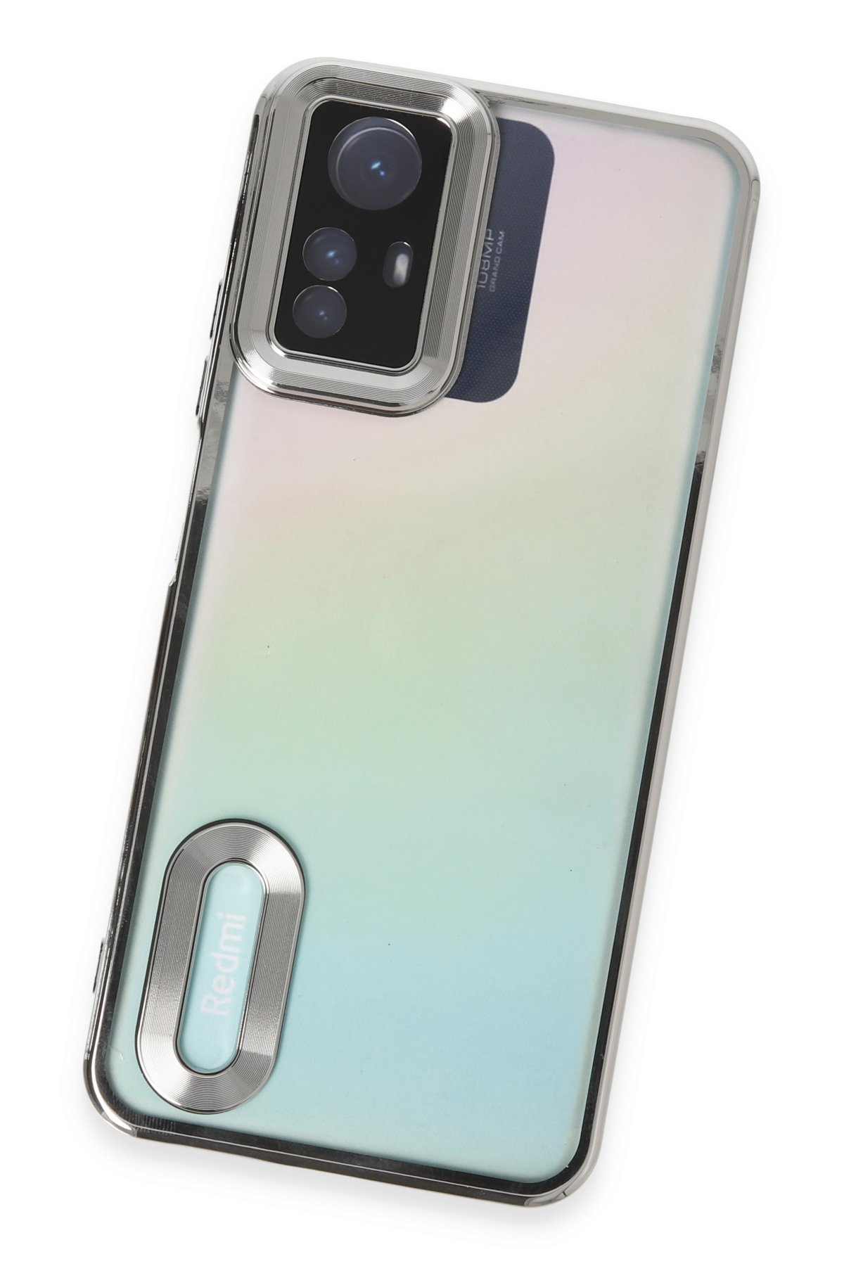 Newface Xiaomi Redmi Note 12S Kılıf Sofya Yüzüklü Silikon Kapak - Siyah
