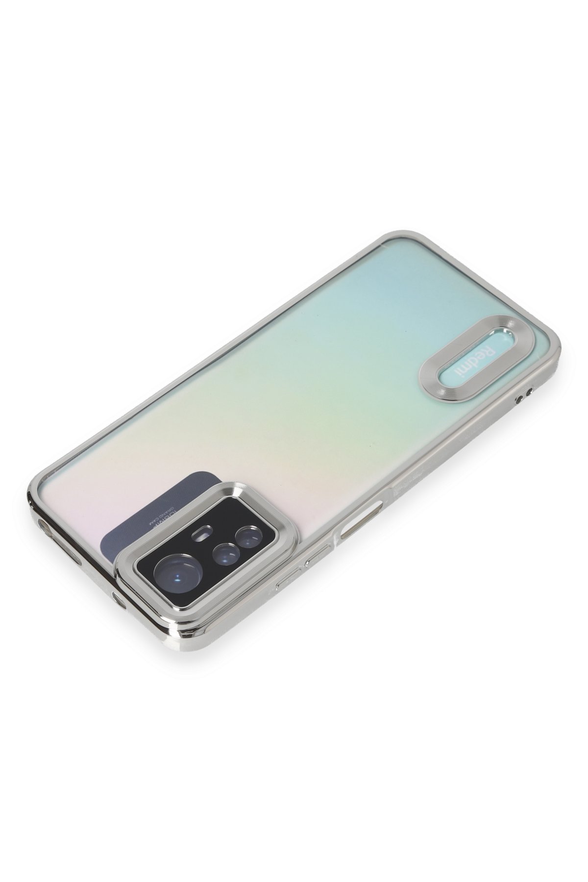 Newface Xiaomi Redmi Note 12S Kılıf Sofya Yüzüklü Silikon Kapak - Siyah