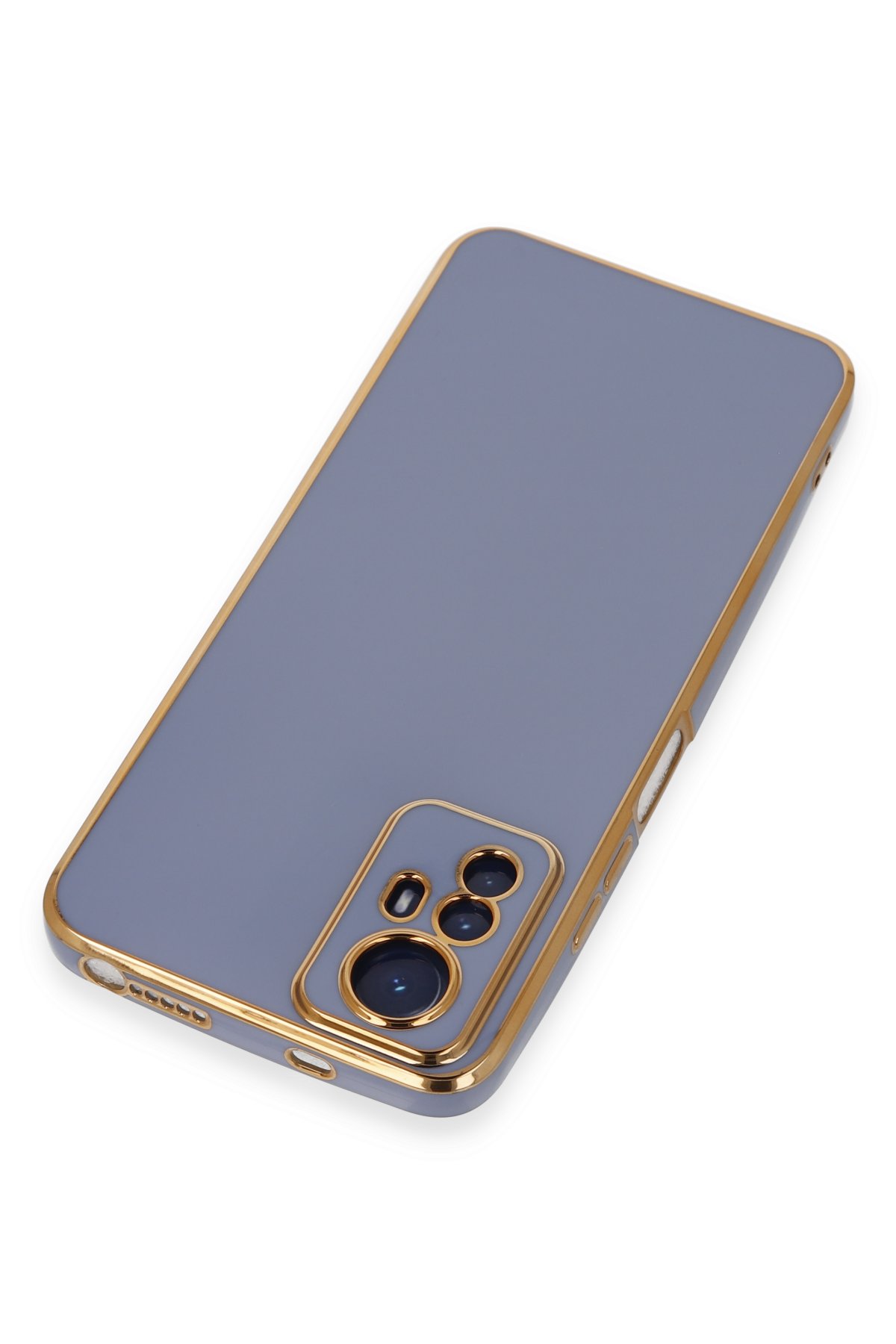 Newface Xiaomi Redmi Note 12S Kılıf Sofya Yüzüklü Silikon Kapak - Lacivert