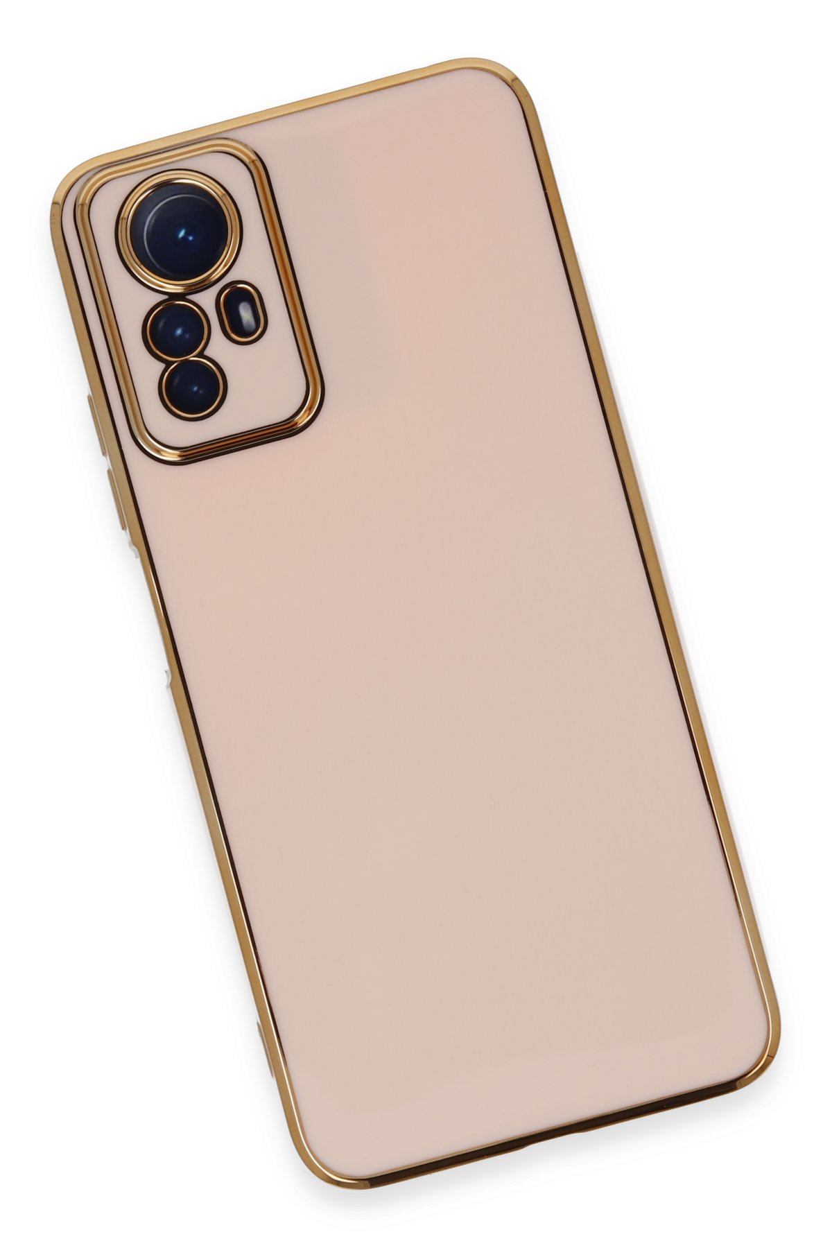 Newface Xiaomi Redmi Note 12S Kılıf Razer Lensli Silikon - Açık Mavi