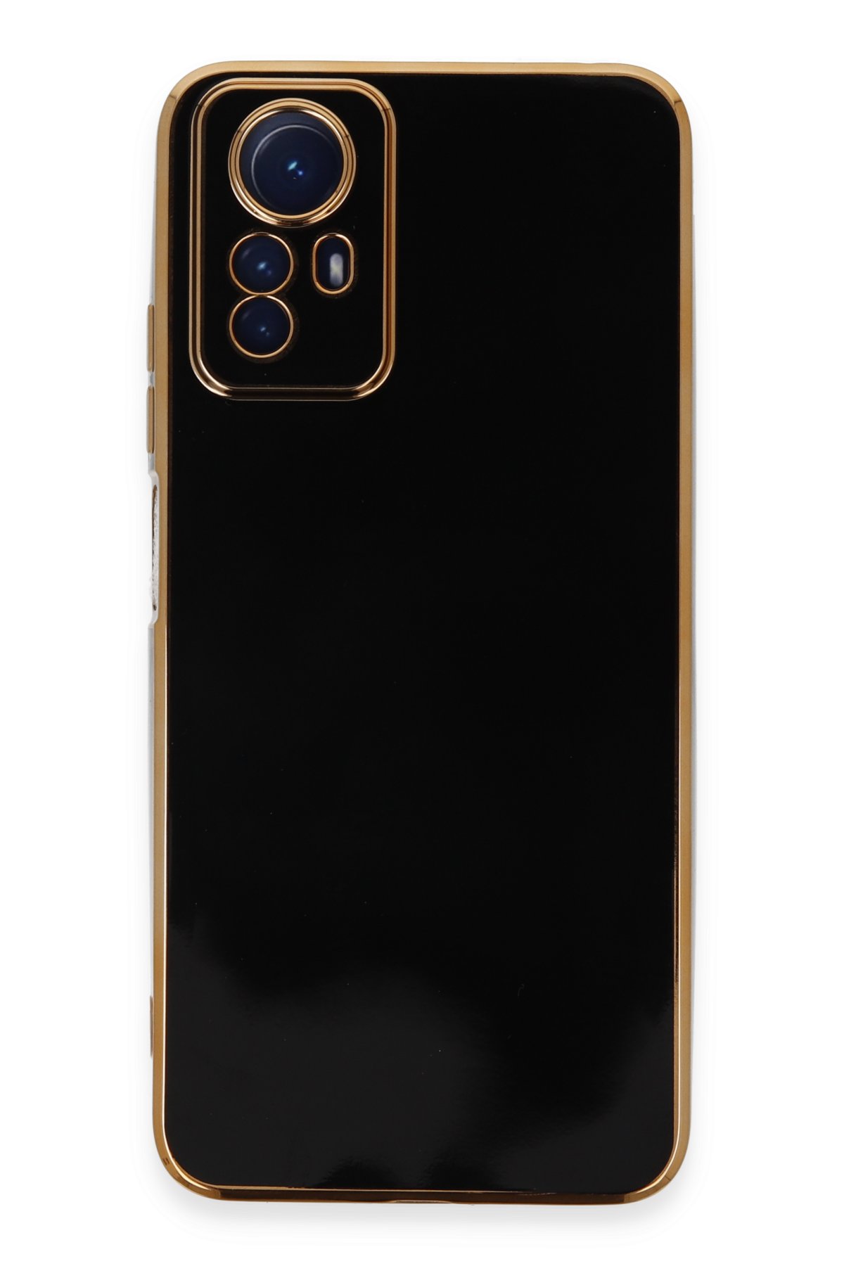 Newface Xiaomi Redmi Note 12S Kılıf Razer Lensli Silikon - Siyah