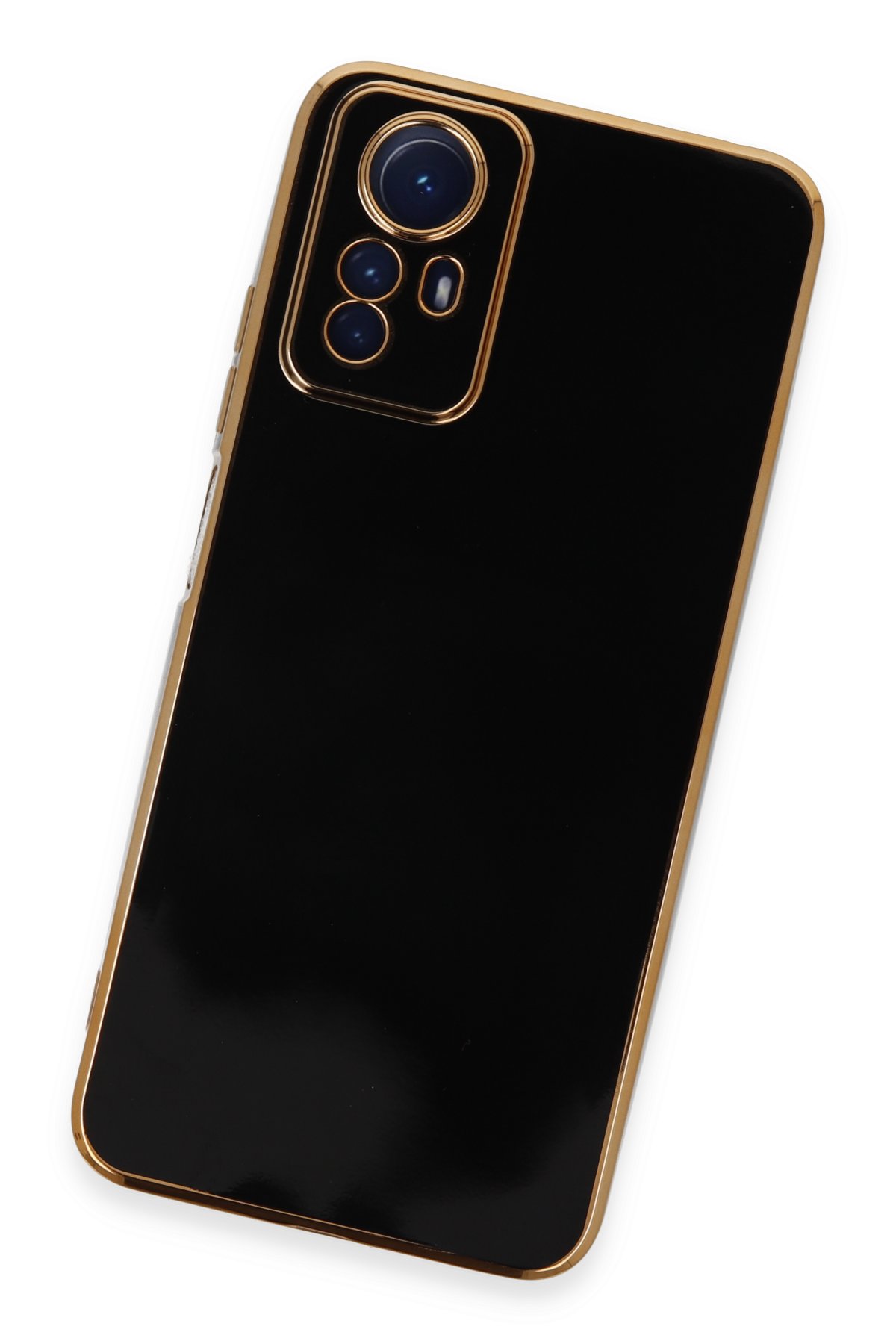 Newface Xiaomi Redmi Note 12S Kılıf Razer Lensli Silikon - Siyah