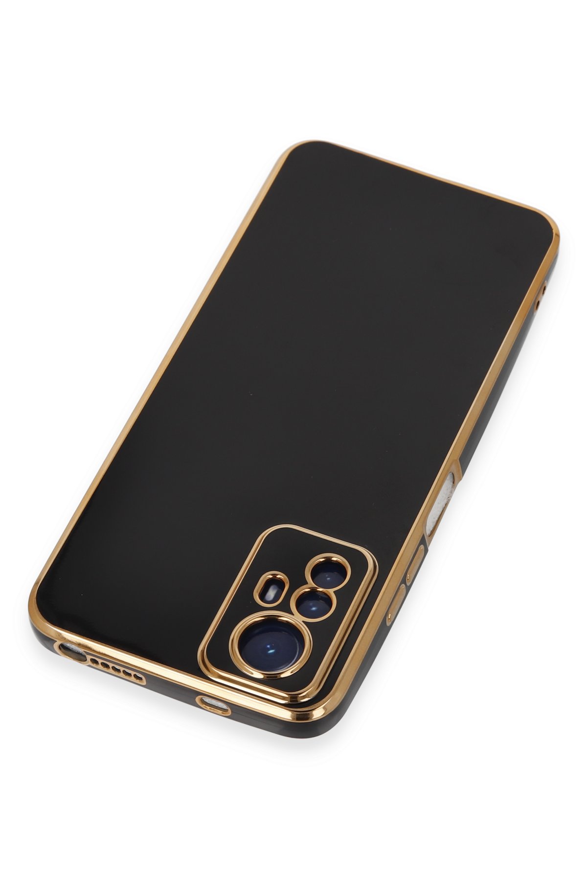 Newface Xiaomi Redmi Note 12S Kılıf Razer Lensli Silikon - Siyah