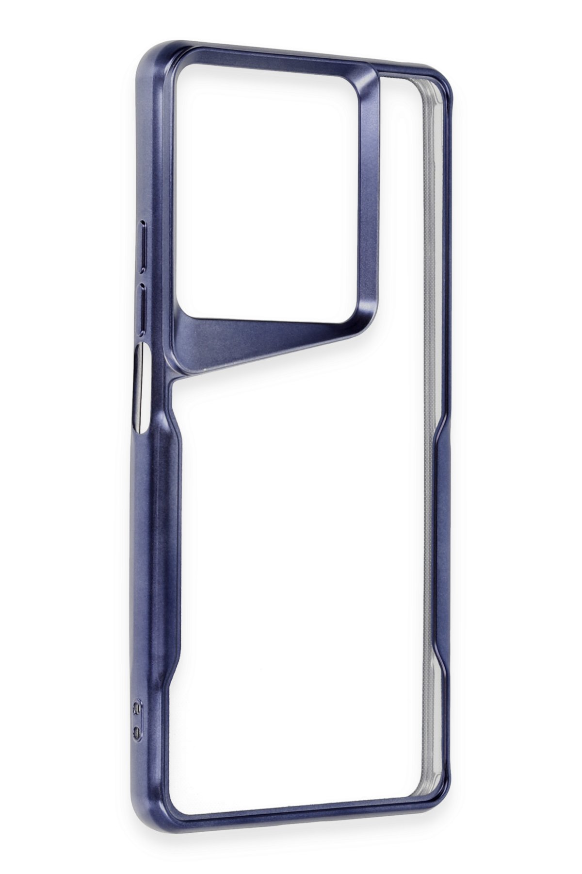 Newface Xiaomi Redmi Note 13 4G Kılıf Montreal Yüzüklü Silikon Kapak - Lacivert