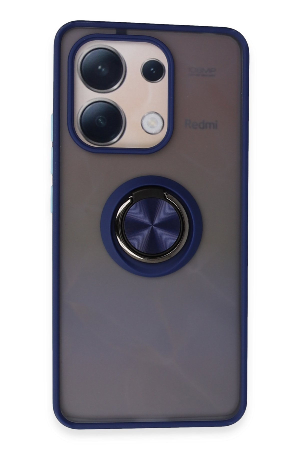 Newface Xiaomi Redmi Note 13 4G Kılıf Aras Deri Kapak - Lacivert