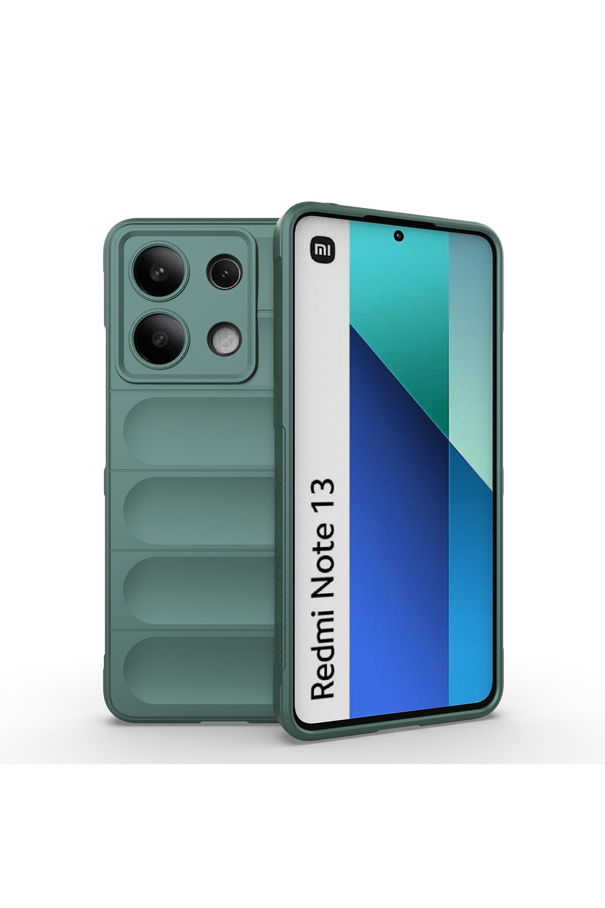 Newface Xiaomi Redmi Note 13 4G Kılıf Lincoln Silikon - Koyu Yeşil