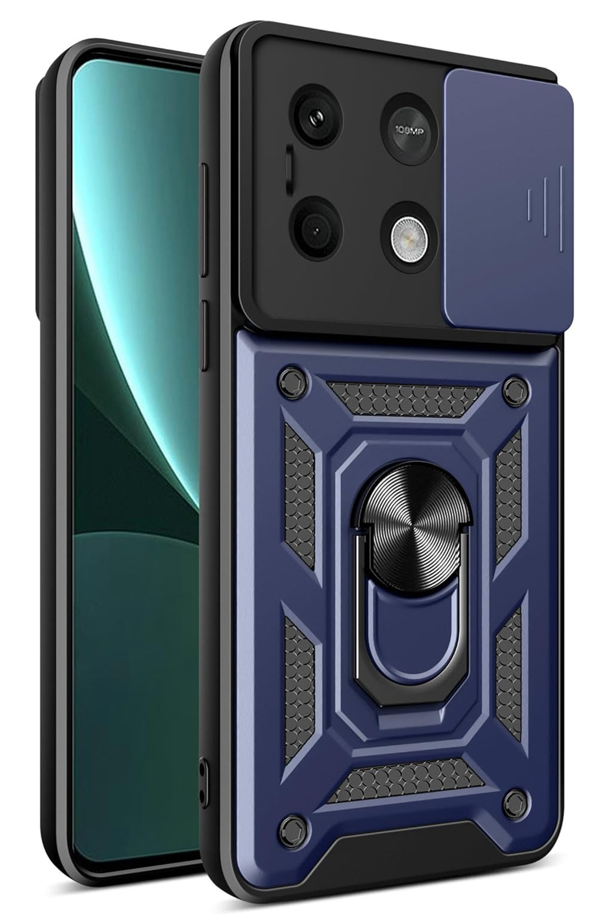 Newface Xiaomi Redmi Note 13 5G Kılıf Montreal Silikon Kapak - Kırmızı