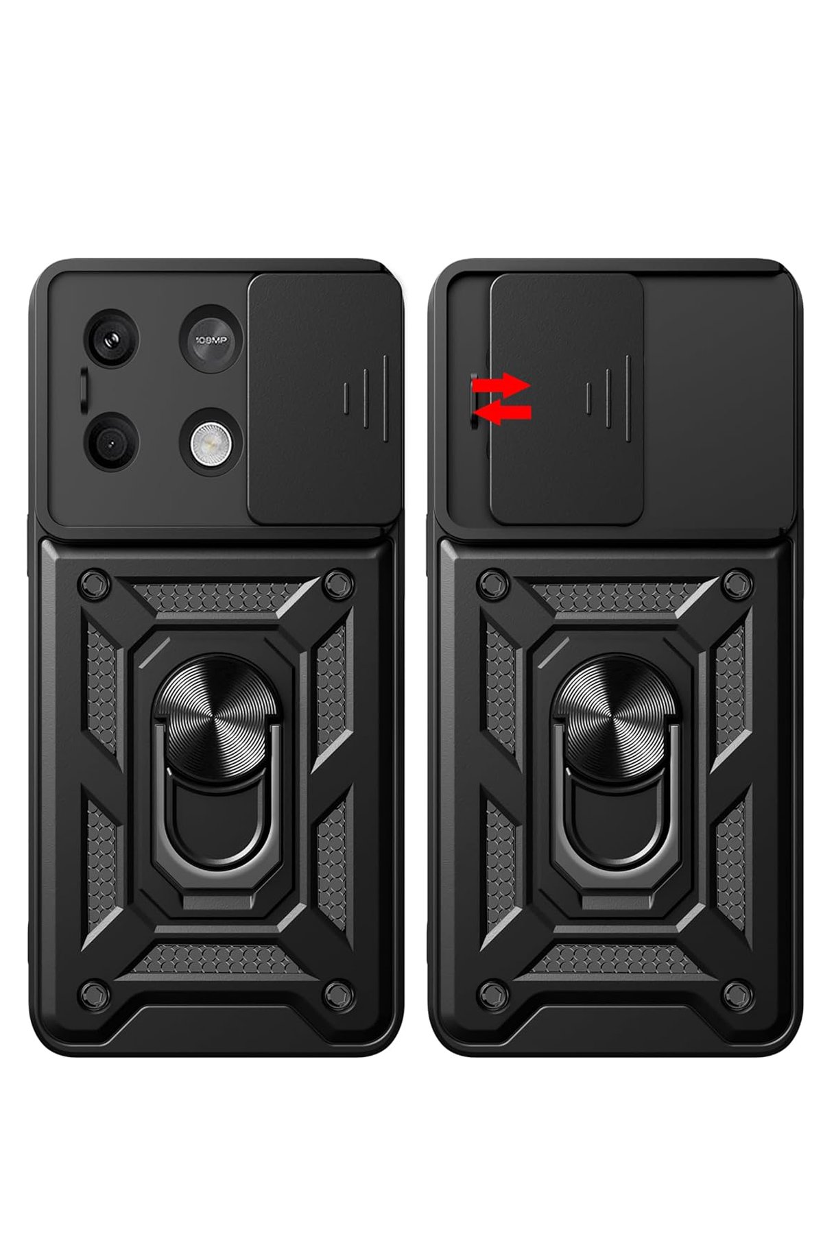 Newface Xiaomi Redmi Note 13 5G Kılıf Montreal Silikon Kapak - Kırmızı