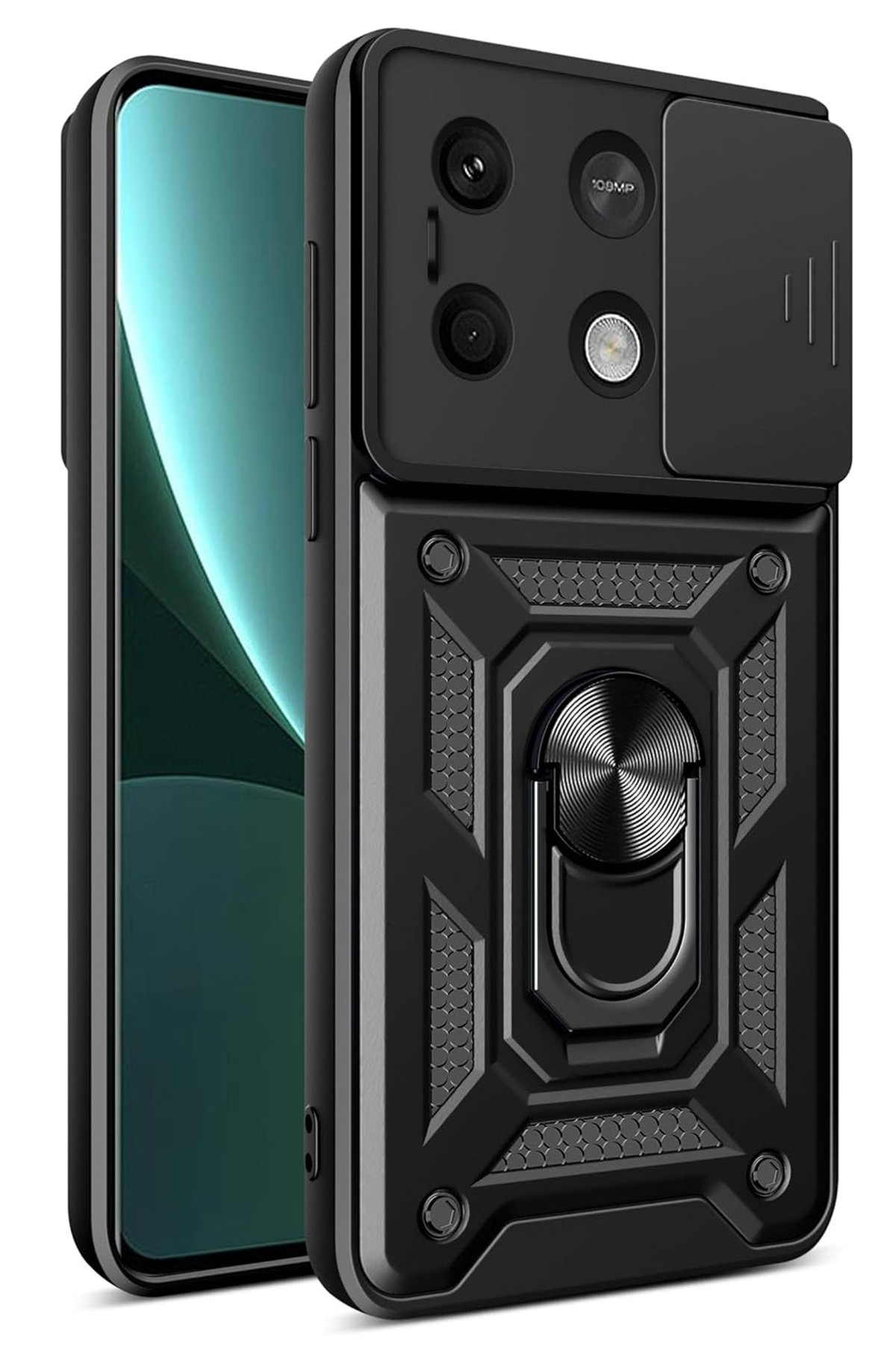 Newface Xiaomi Redmi Note 13 5G Kılıf Montreal Silikon Kapak - Kırmızı