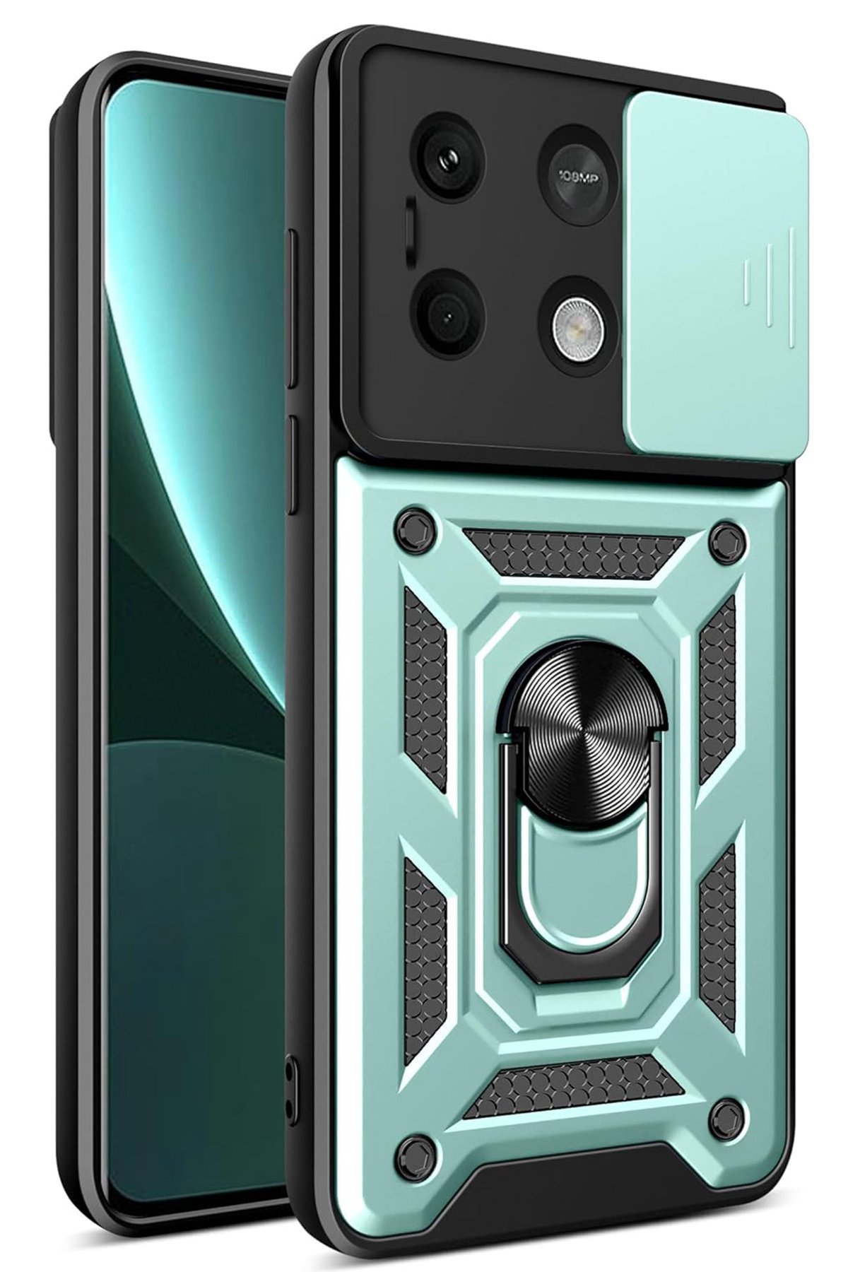 Newface Xiaomi Redmi Note 13 5G Kılıf Volet Silikon - Mor