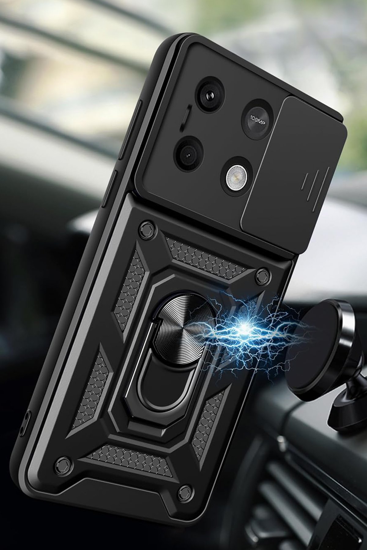 Newface Xiaomi Redmi Note 13 4G Kılıf Flip Cover - Siyah