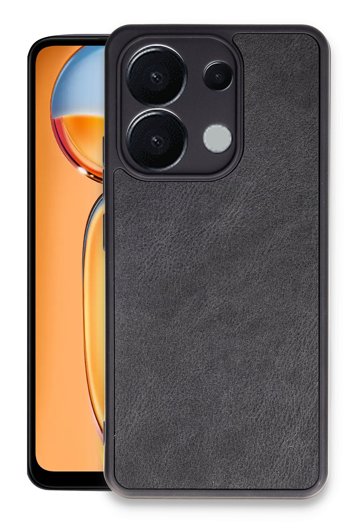 Newface Xiaomi Redmi Note 13 Pro 4G Kılıf Bibercas Silikon Kapak - Kırmızı