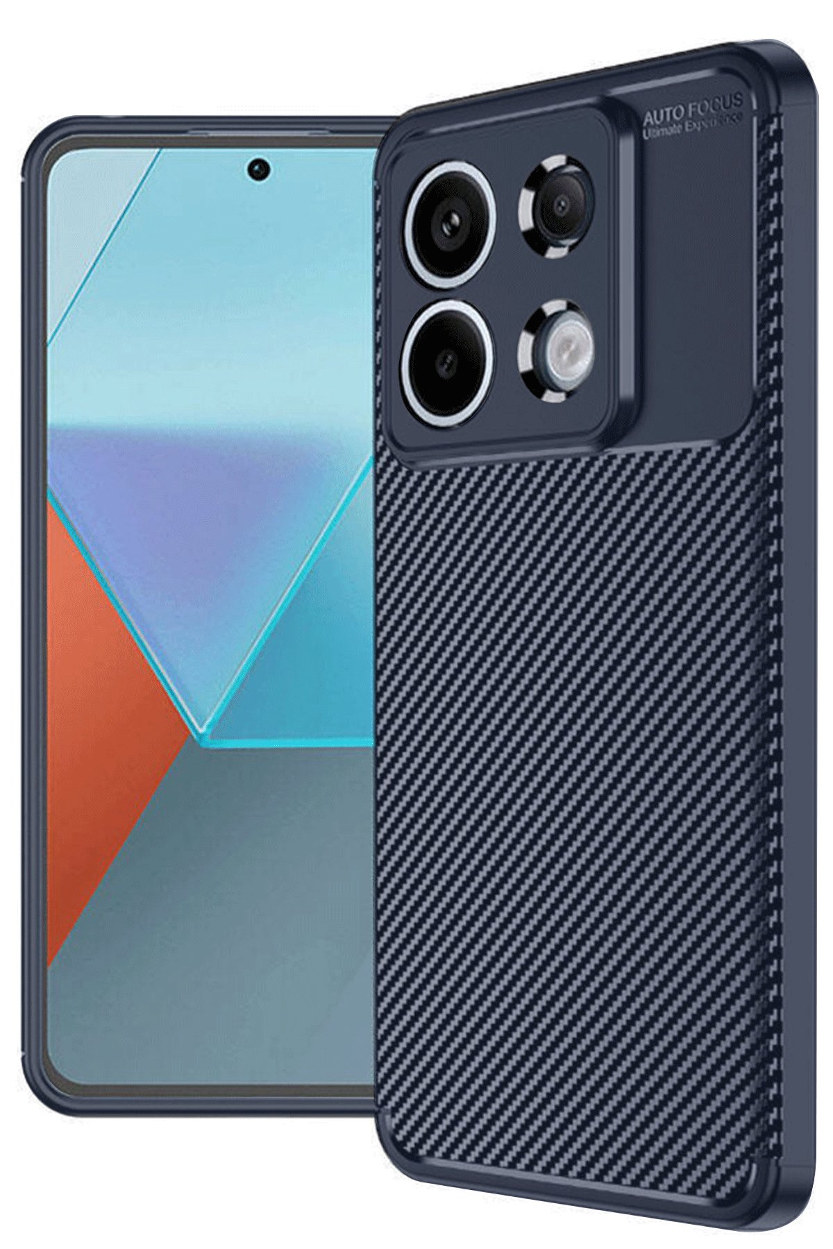 Newface Xiaomi Redmi Note 13 Pro 4G Kılıf Bibercas Silikon Kapak - Siyah