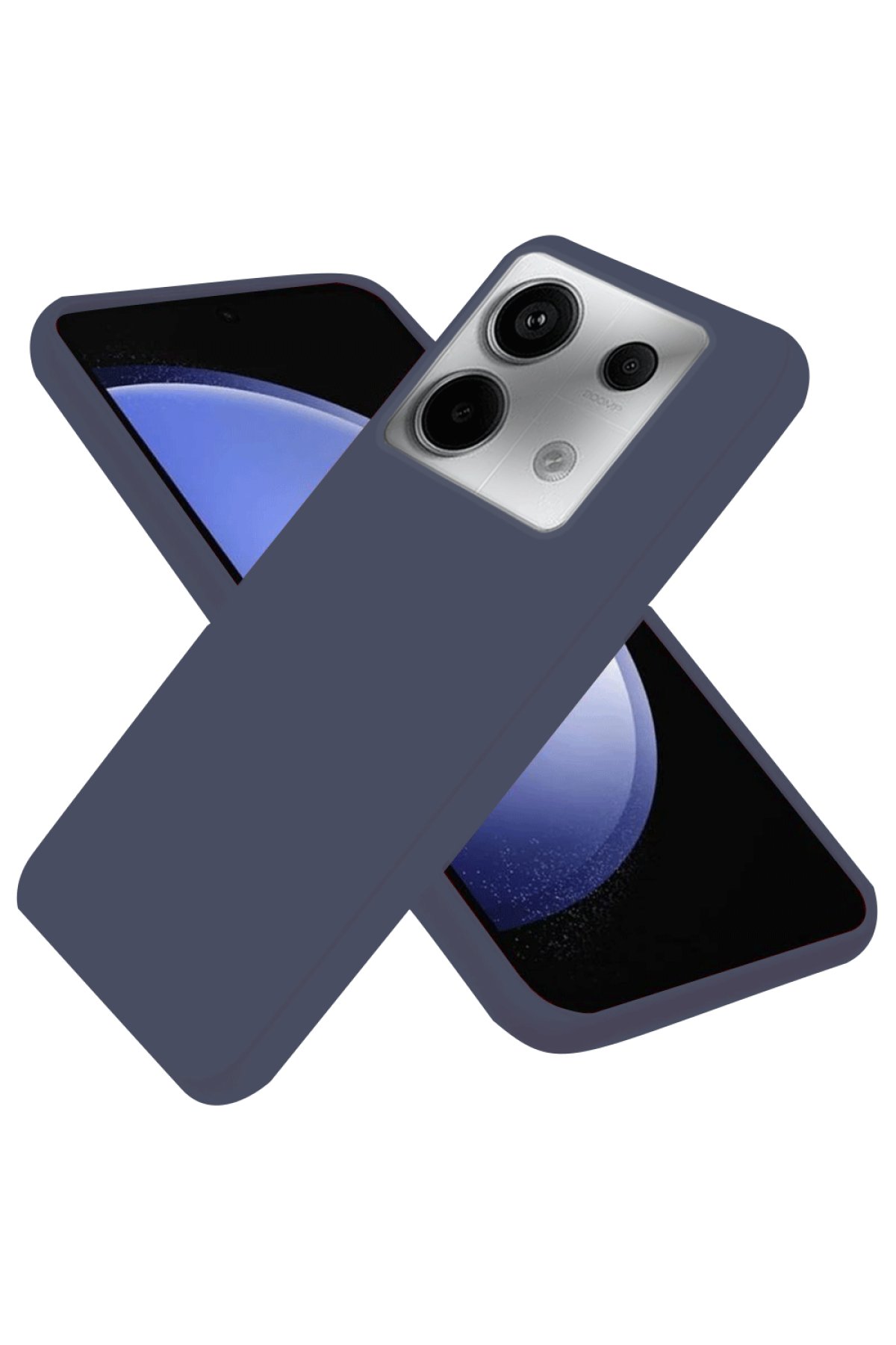Newface Xiaomi Redmi Note 13 Pro 4G Kılıf Aras Deri Kapak - Lacivert
