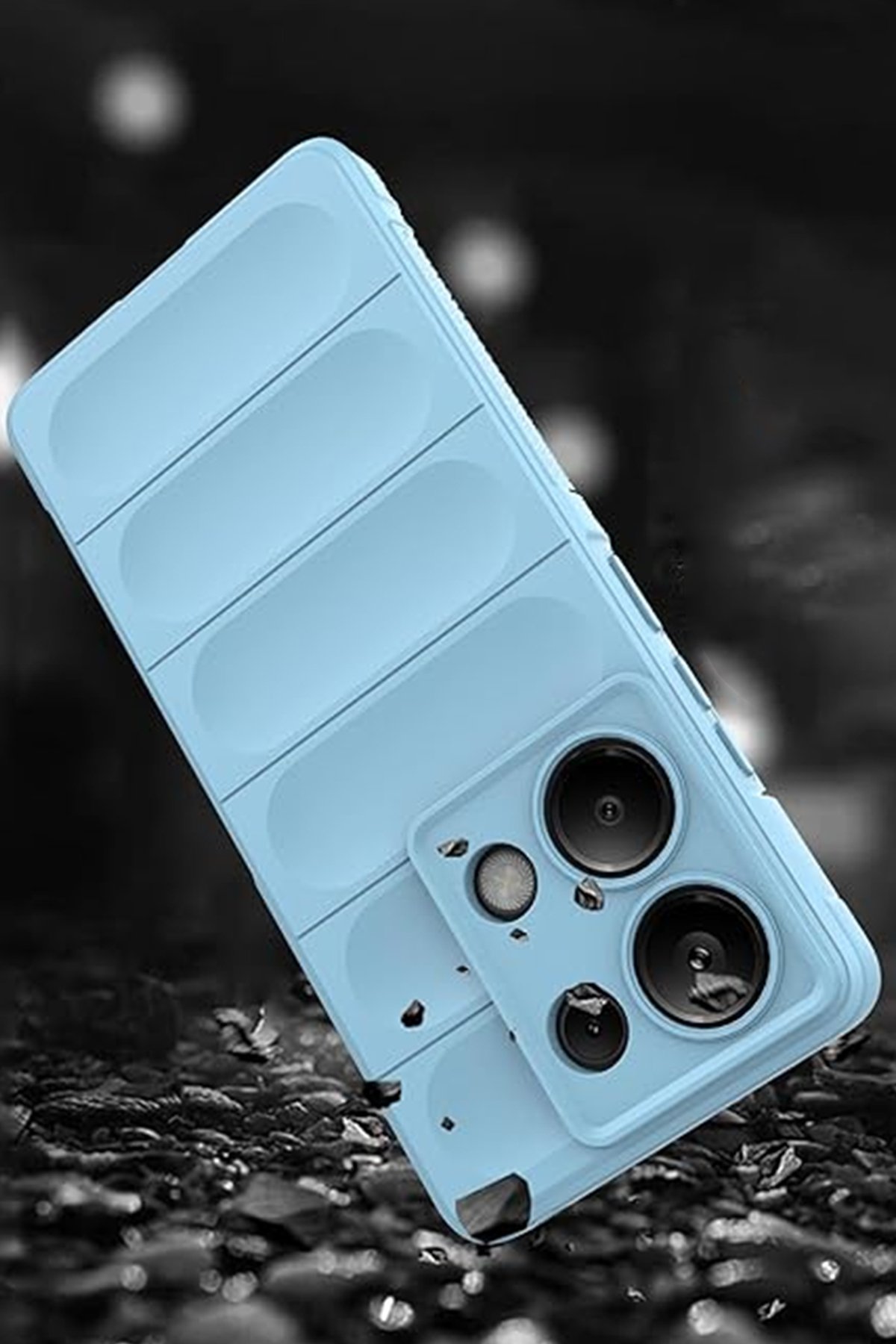 Newface Xiaomi Redmi Note 13 Pro 4G Kılıf Kelvin Kartvizitli Silikon - Lacivert