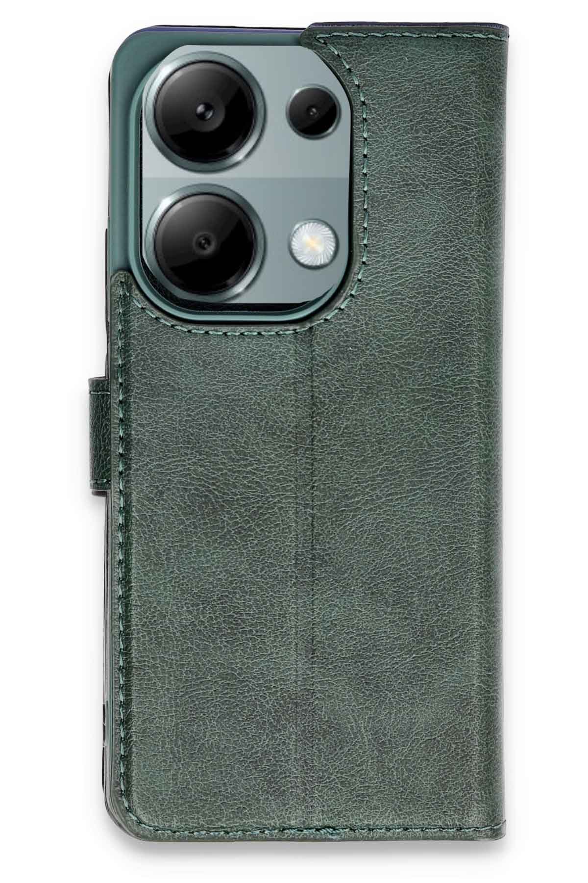 Newface Xiaomi Redmi Note 13 Pro 4G Kılıf Lincoln Silikon - Koyu Yeşil