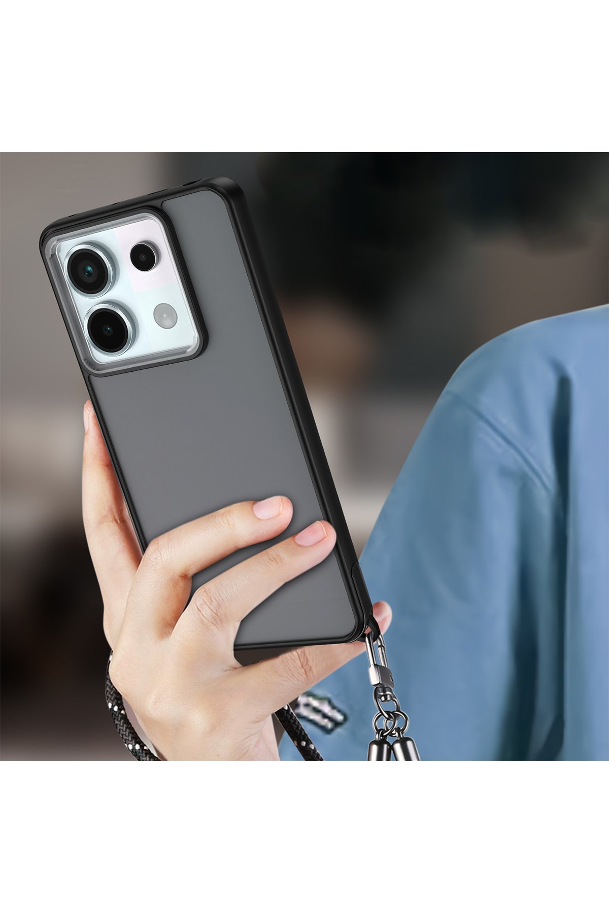 Newface Xiaomi Redmi Note 13 Pro 5G Kılıf Kelvin Kartvizitli Silikon - Koyu Yeşil