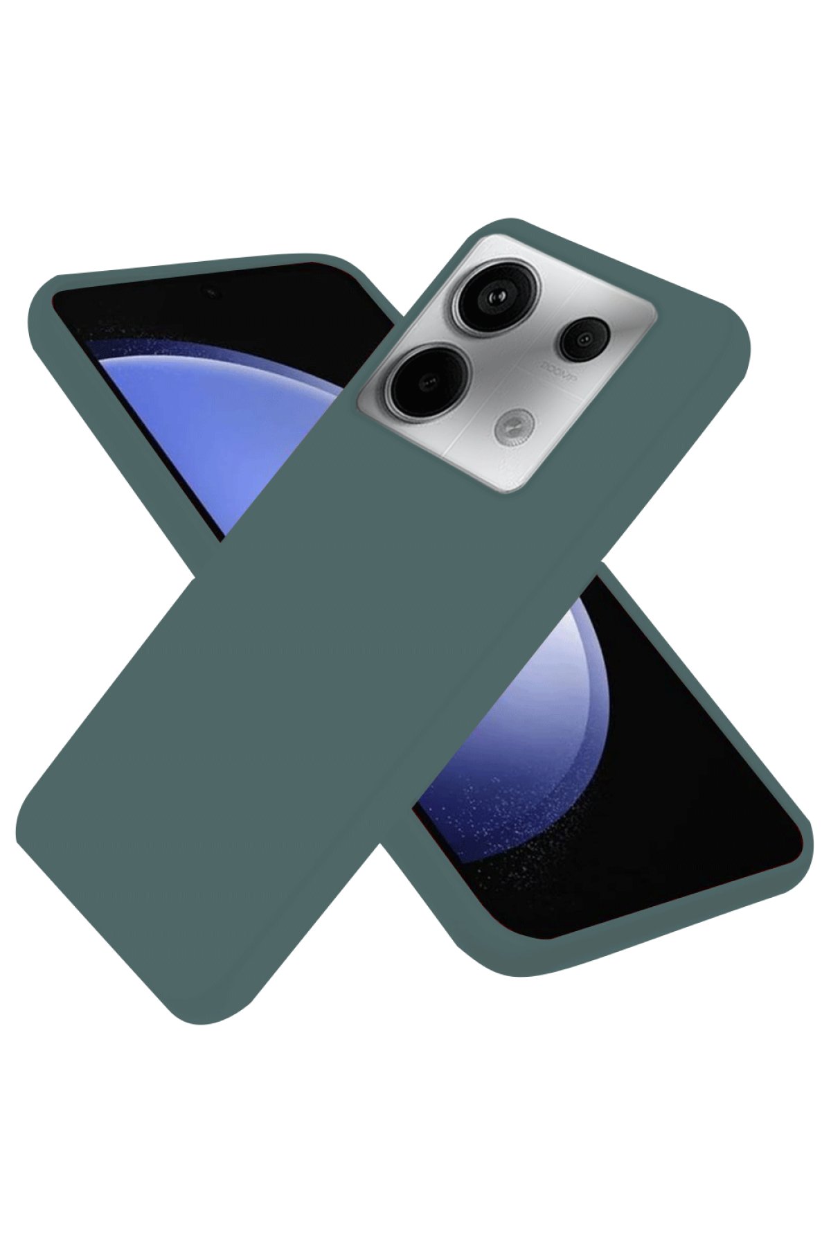 Newface Xiaomi Redmi Note 13 Pro 5G Kılıf Joy Lens Standlı Kapak - Kırmızı