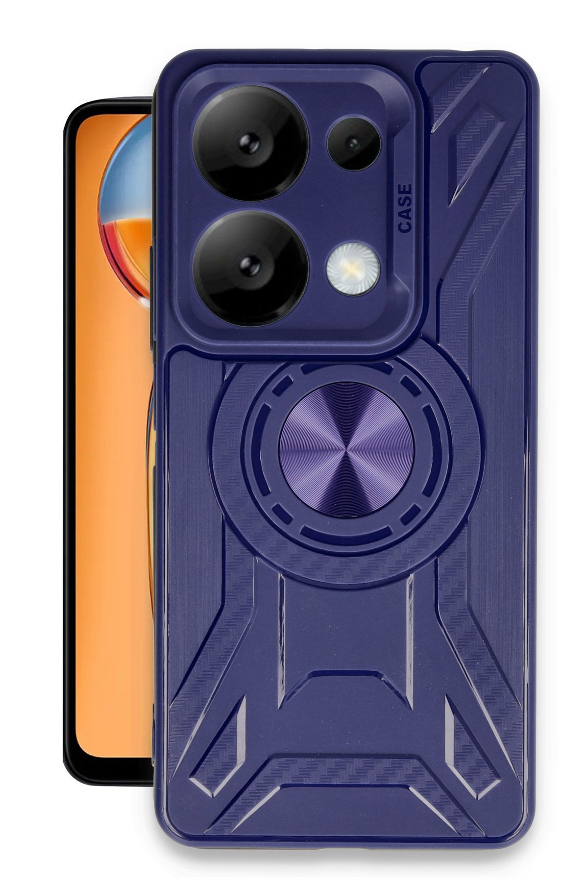 Newface Xiaomi Redmi Note 13 Pro 5G Kılıf Petek Silikon Kapak - Koyu Yeşil