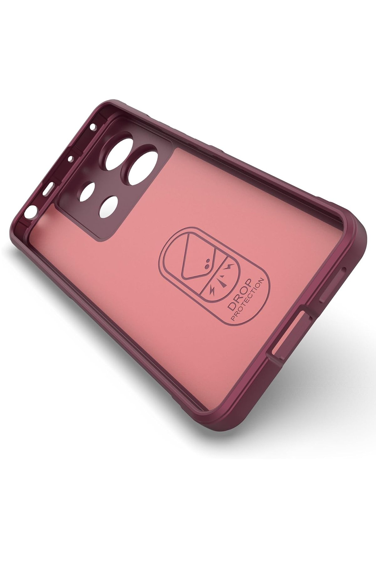 Newface Xiaomi Redmi Note 13 Pro 5G Kılıf Aras Deri Kapak - Kırmızı