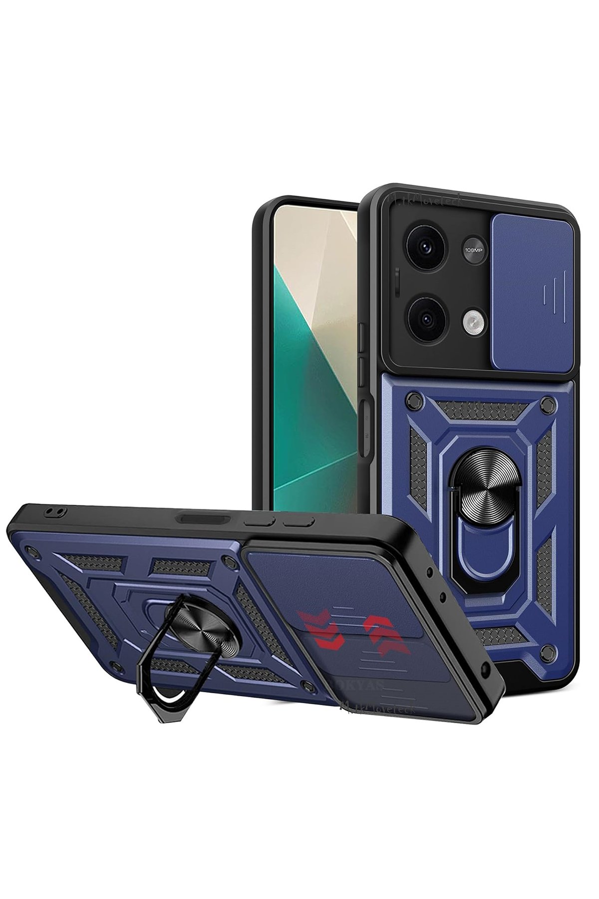 Newface Xiaomi Redmi Note 13 Pro 5G Kılıf Lincoln Silikon - Lacivert