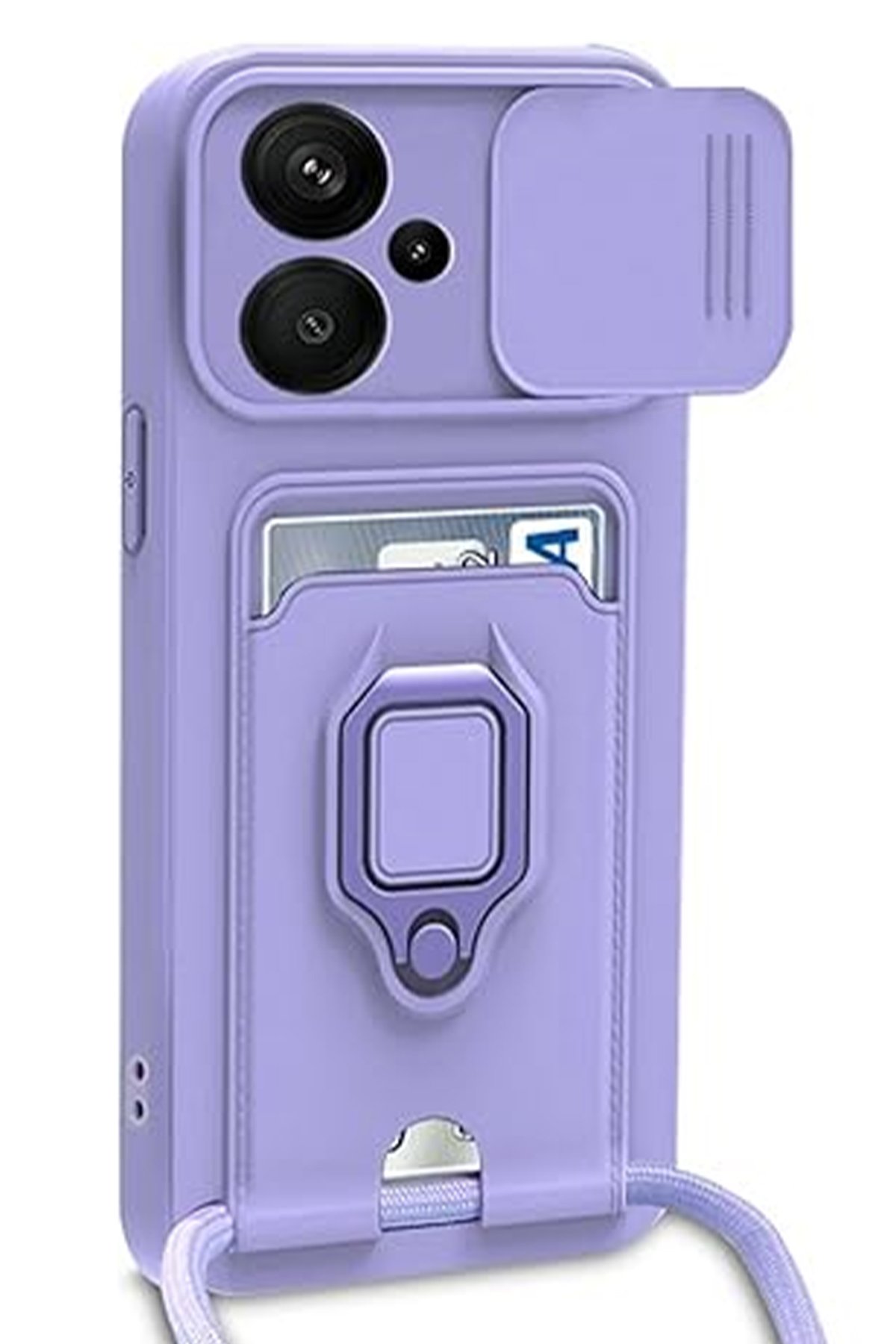 Newface Xiaomi Redmi Note 13 Pro Plus Kılıf Power Silikon - Lila