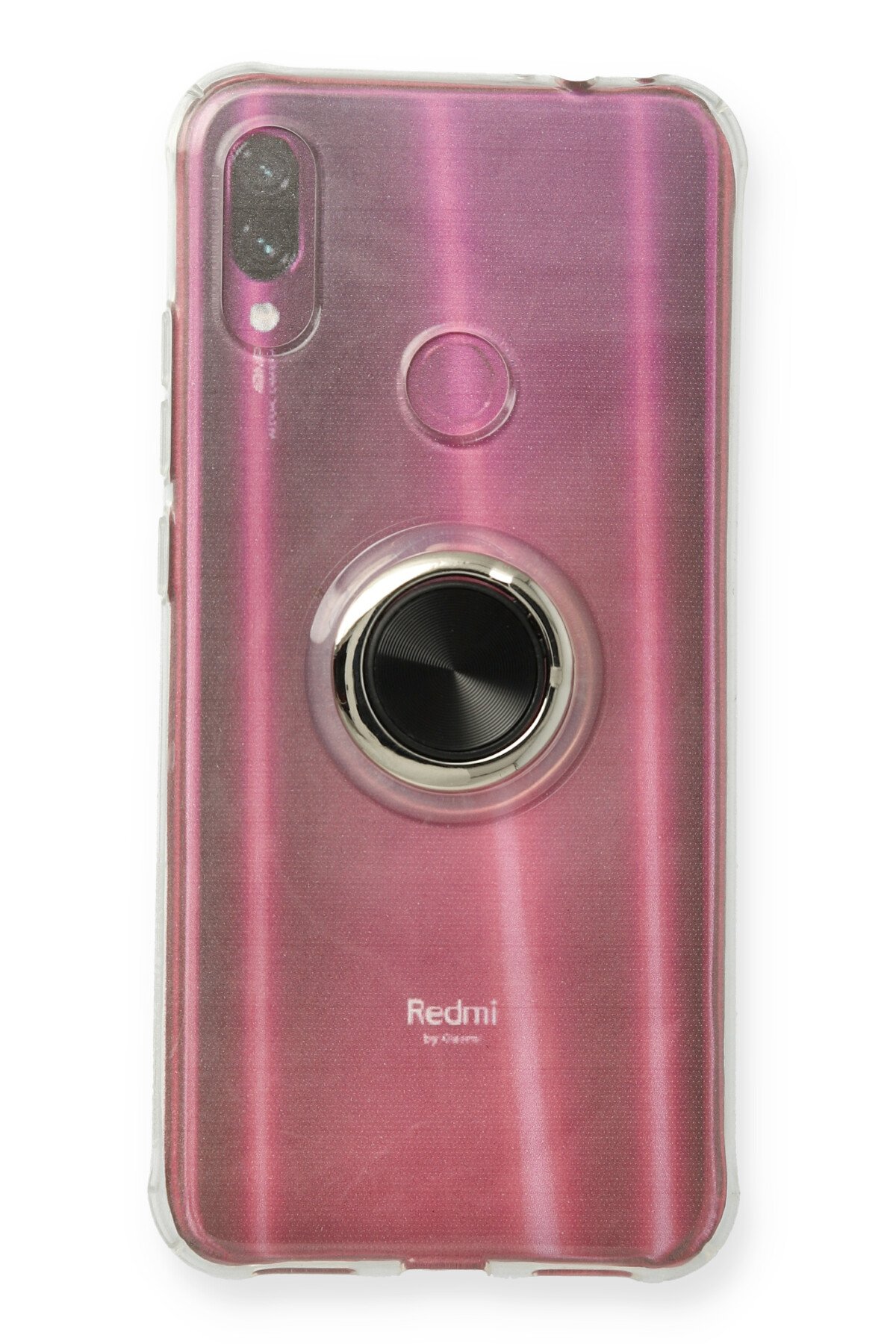 Newface Xiaomi Redmi Note 7 Pro Kılıf Gros Yüzüklü Silikon - Gold