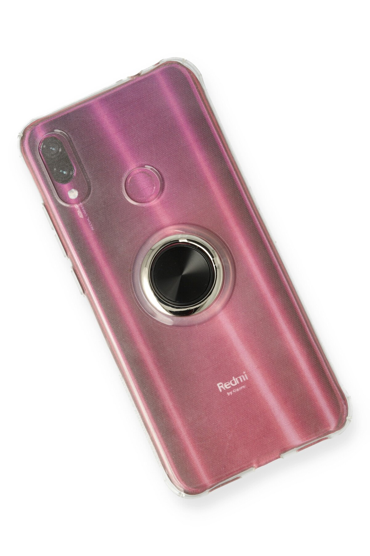 Newface Xiaomi Redmi Note 7 Pro Kılıf Gros Yüzüklü Silikon - Gold