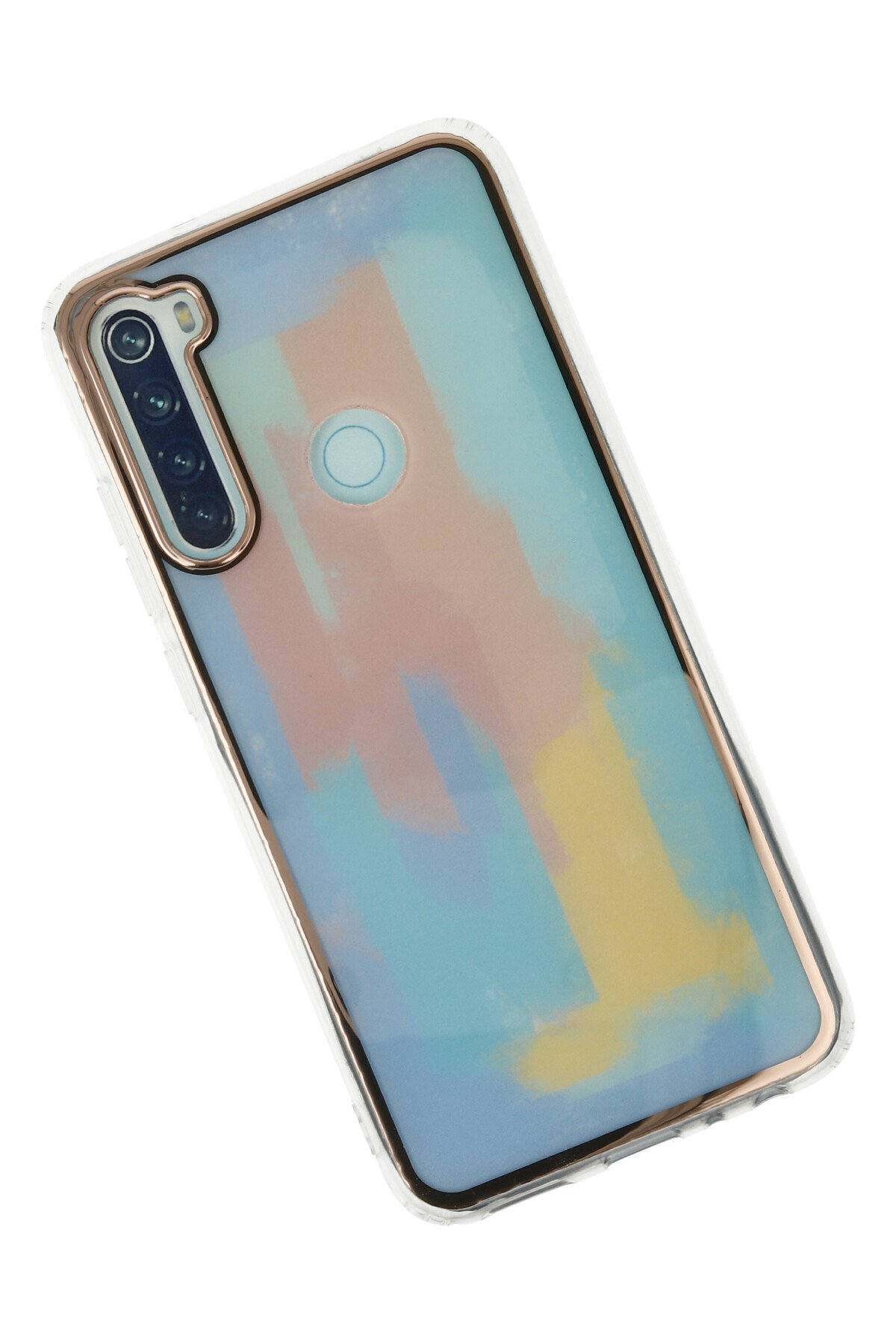 Newface Xiaomi Redmi Note 8 Kılıf Volet Silikon - Mavi
