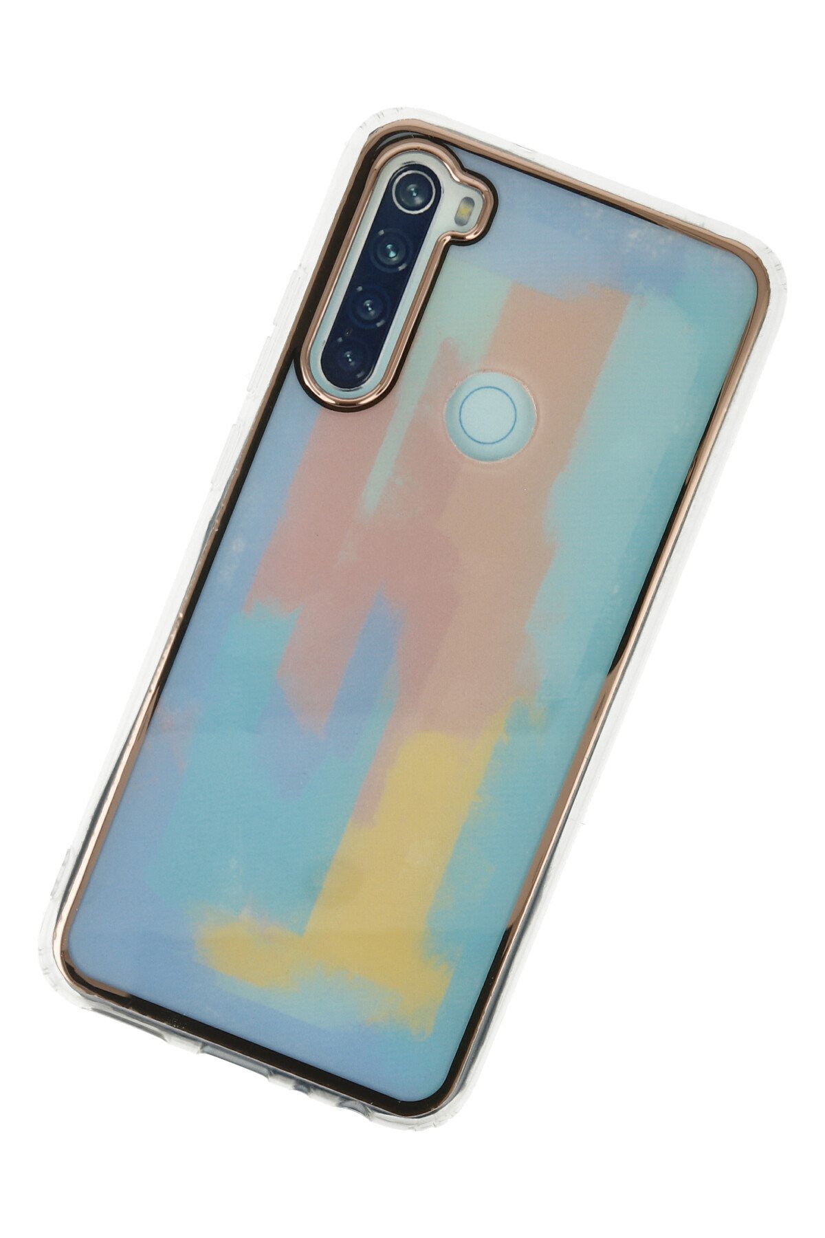 Newface Xiaomi Redmi Note 8 Kılıf Volet Silikon - Mavi