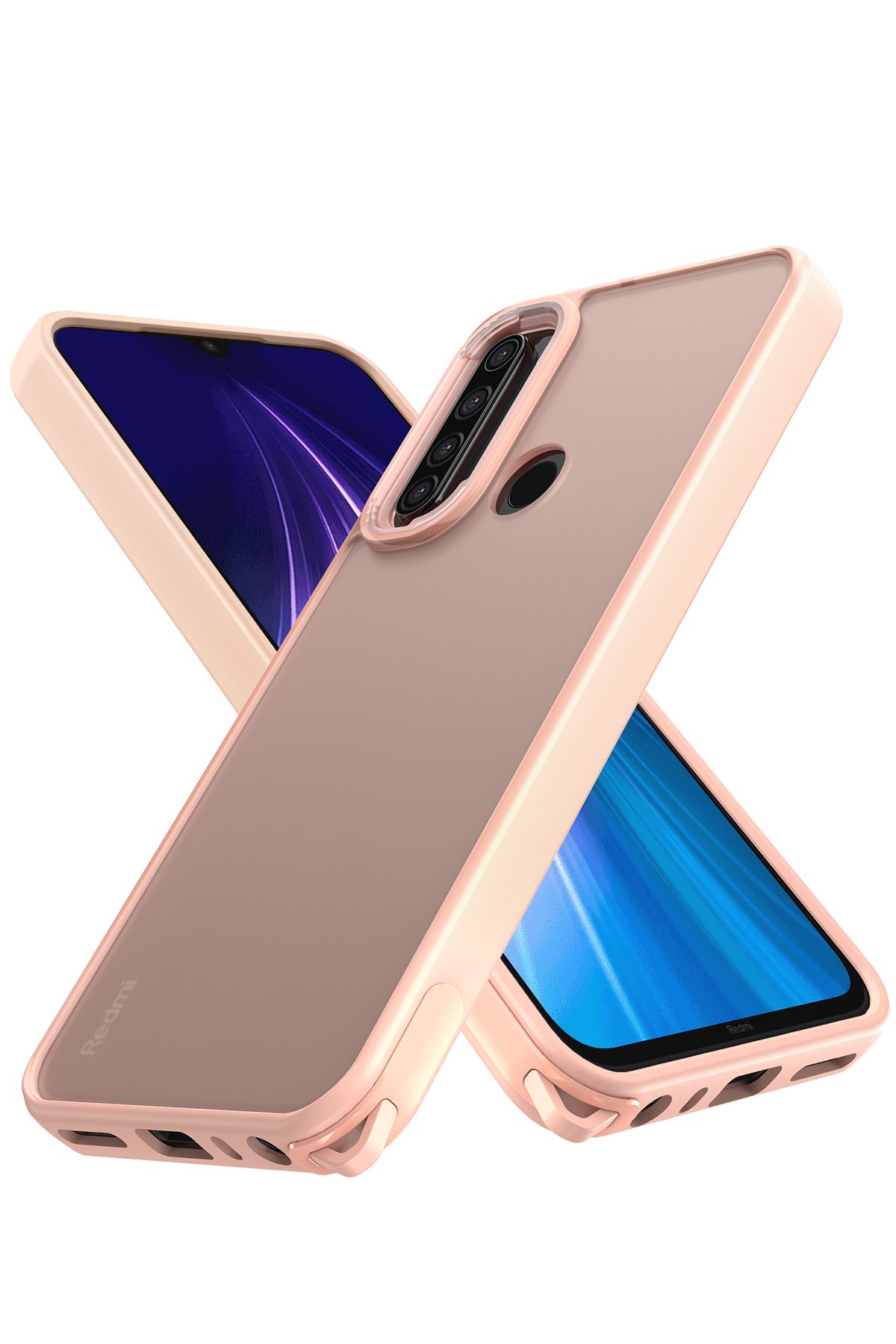 Newface Xiaomi Redmi Note 8 Kılıf Color Lens Silikon - Siyah