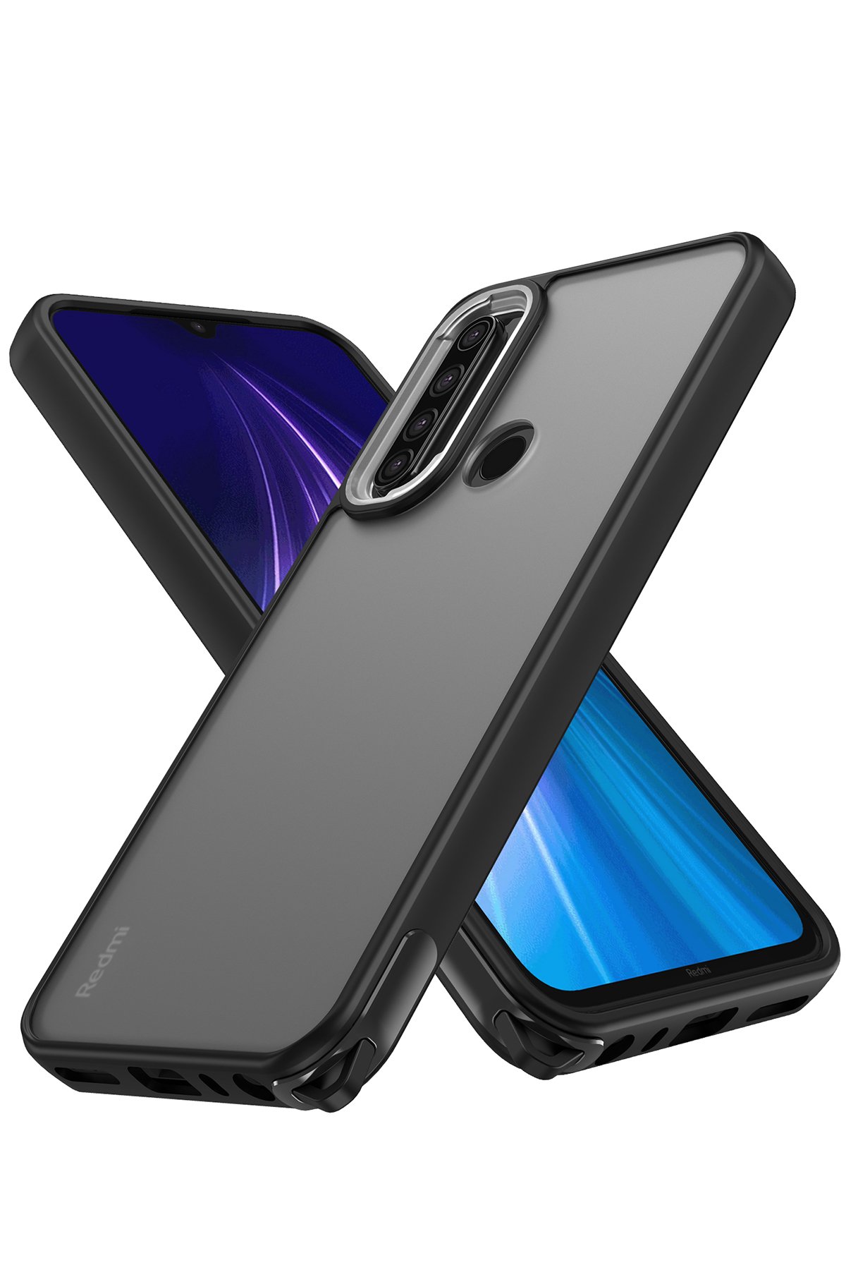 Newface Xiaomi Redmi Note 8 Kılıf Zuma Kartvizitli Yüzüklü Silikon - Pembe