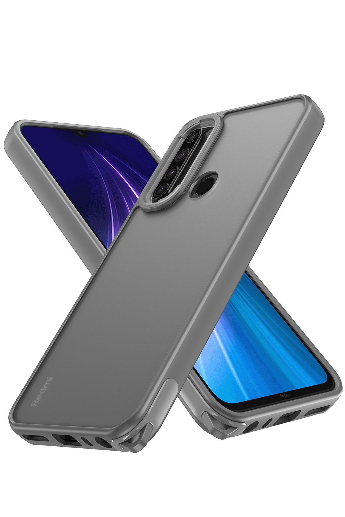 Newface Xiaomi Redmi Note 8 Kılıf Color Lens Silikon - Siyah