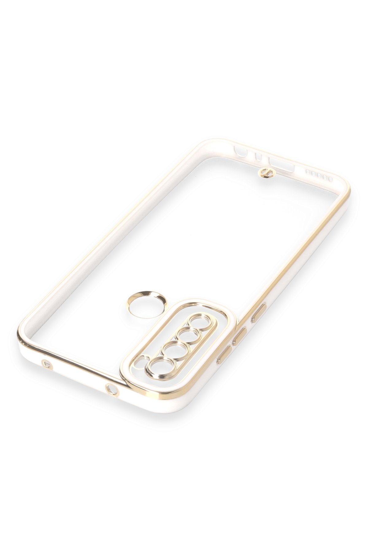 Newface Xiaomi Redmi Note 8 Kılıf Liva Lens Silikon - Beyaz