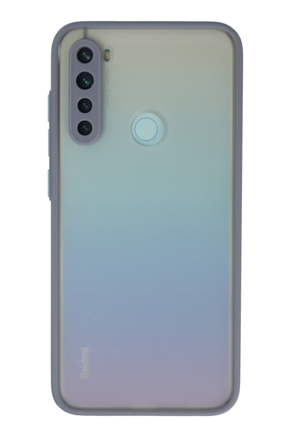 Newface Xiaomi Redmi Note 8 Kılıf Montreal Yüzüklü Silikon Kapak - Buz Mavi