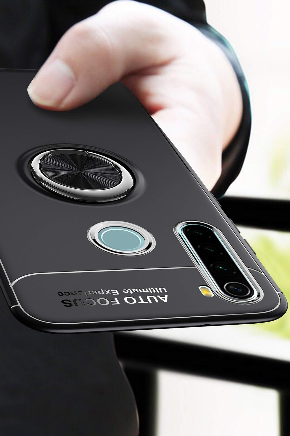 Newface Xiaomi Redmi Note 8 Kılıf Volet Silikon - Siyah