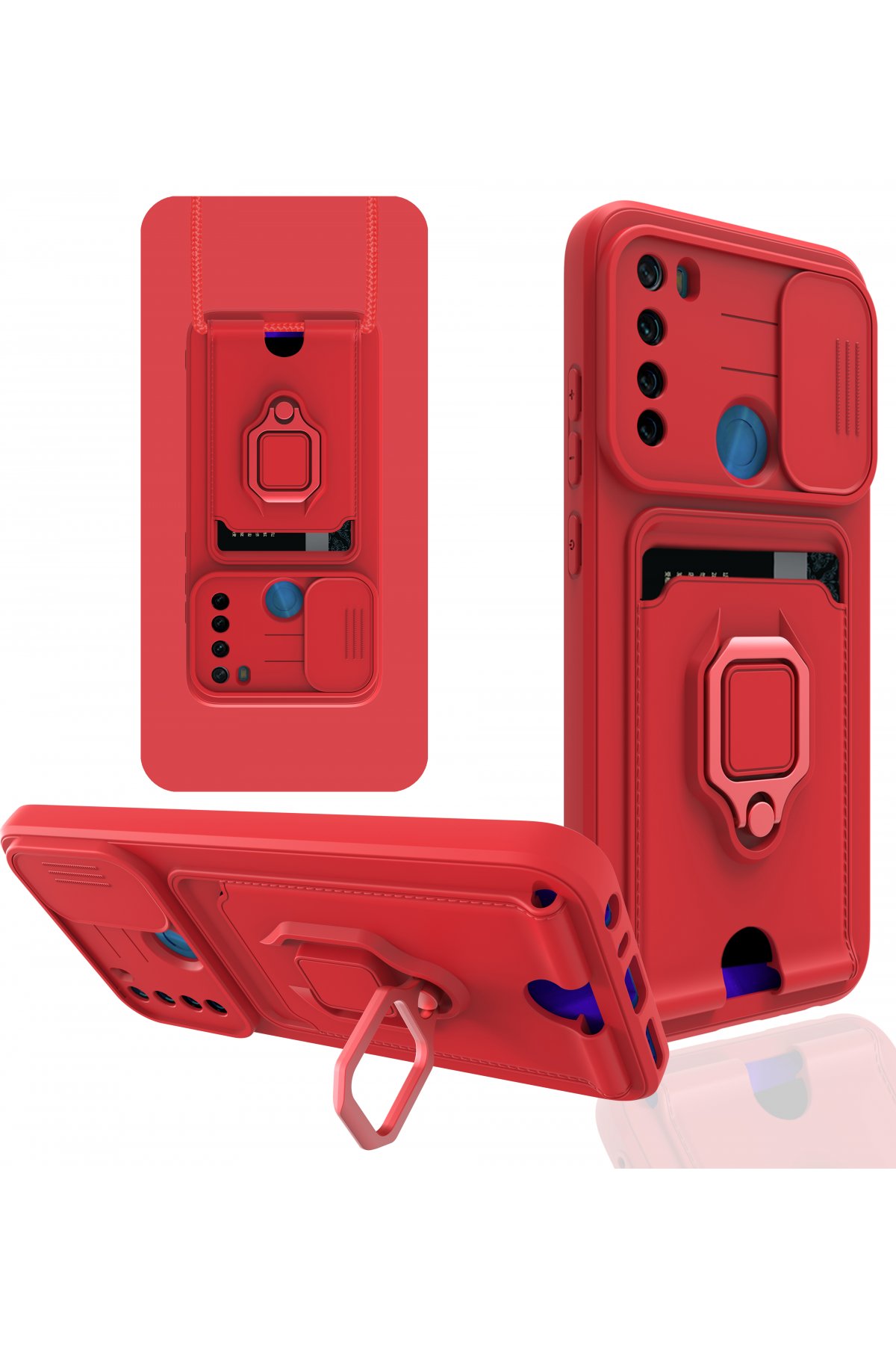 Newface Xiaomi Redmi Note 8 Kılıf Volet Silikon - Açık Yeşil