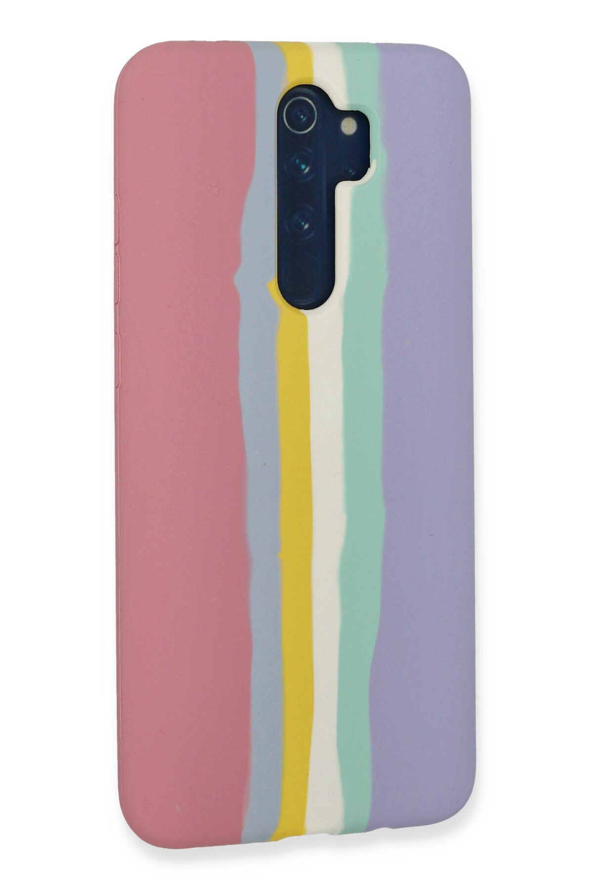 Newface Xiaomi Redmi Note 8 Pro Kılıf Nano içi Kadife Silikon - Mavi