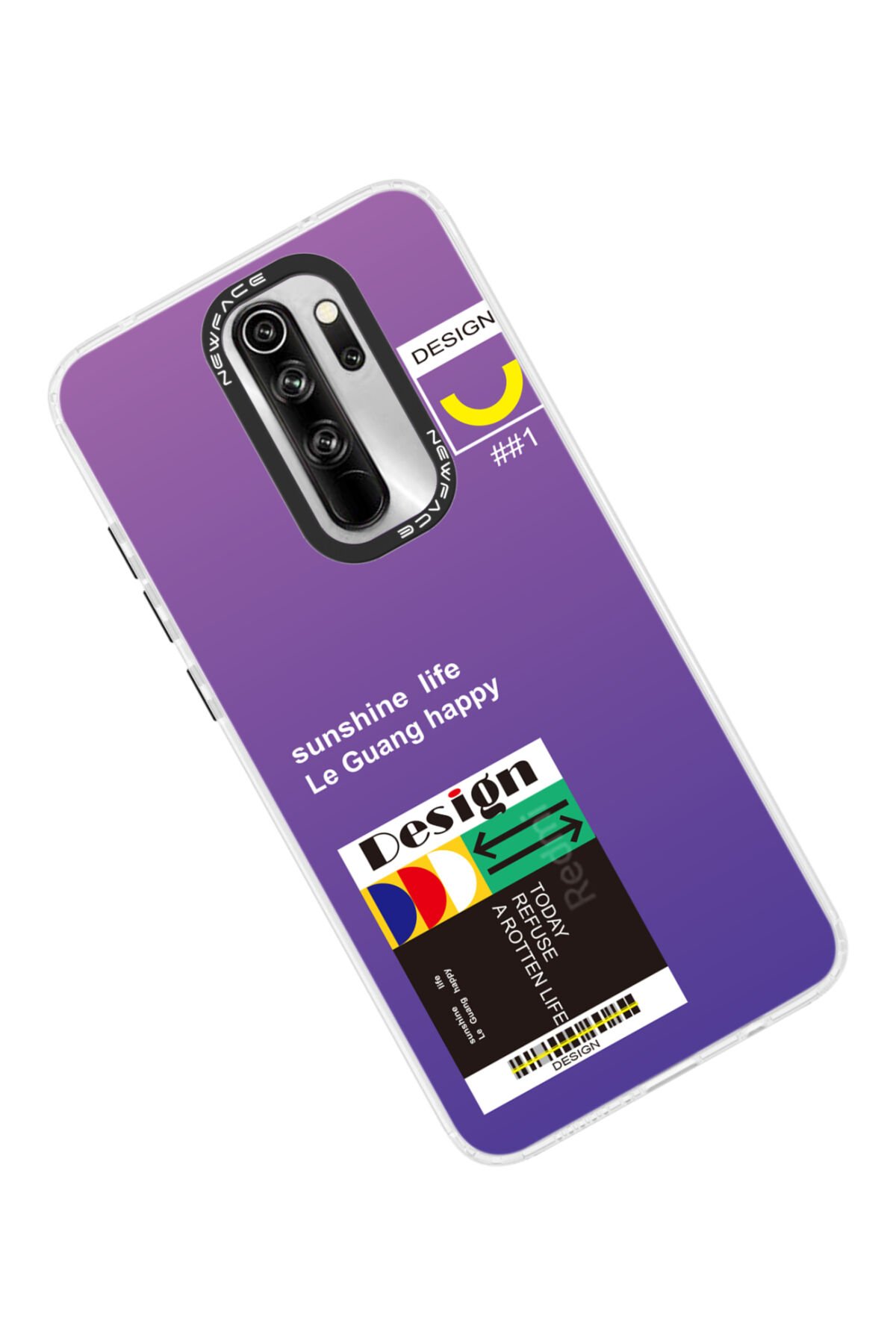 Newface Xiaomi Redmi Note 8 Pro Kılıf Mega Standlı Silikon - Siyah
