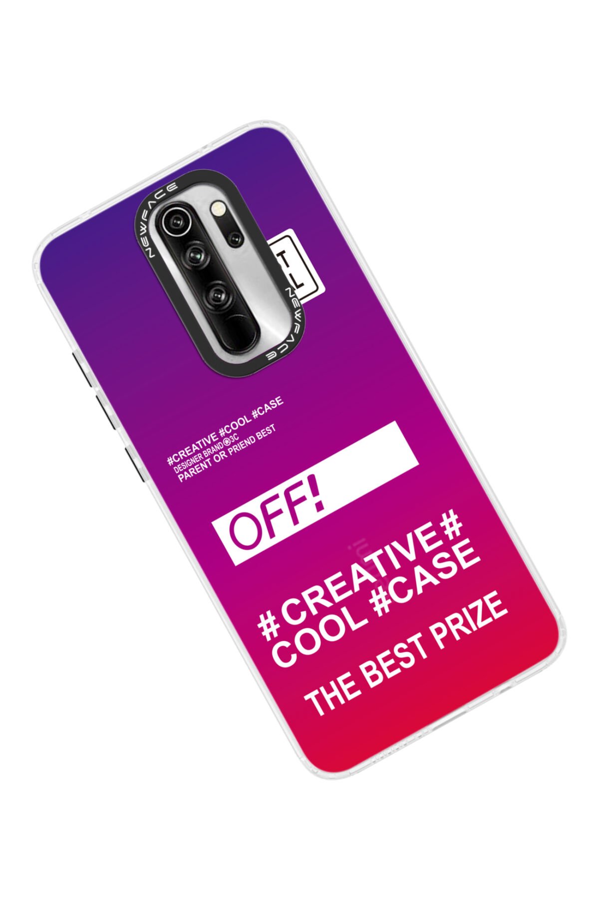 Newface Xiaomi Redmi Note 8 Pro Kılıf Trend S Plus Kapaklı Kılıf - Gold