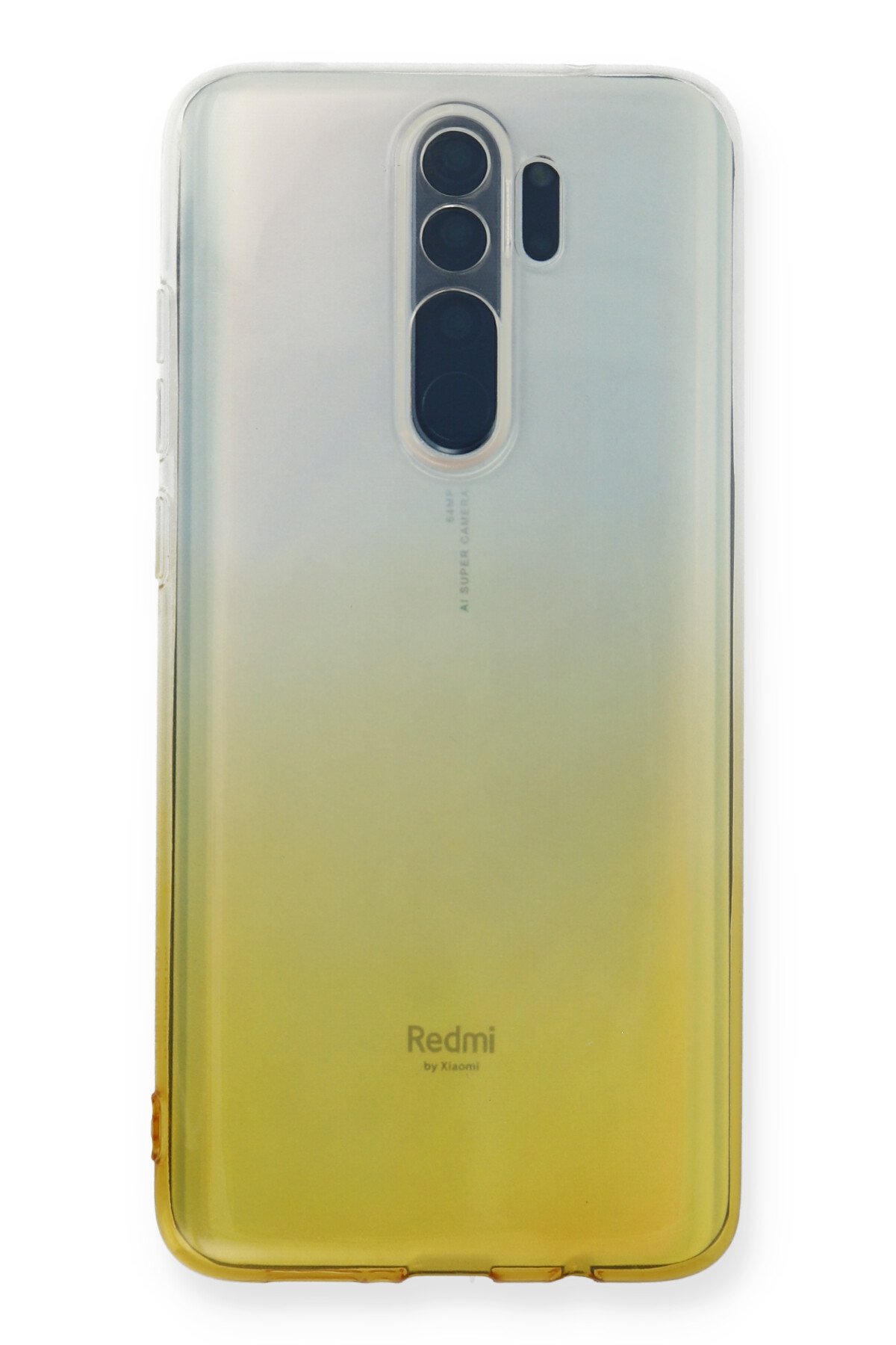 Newface Xiaomi Redmi Note 8 Pro Kılıf Sofya Yüzüklü Silikon Kapak - Gold